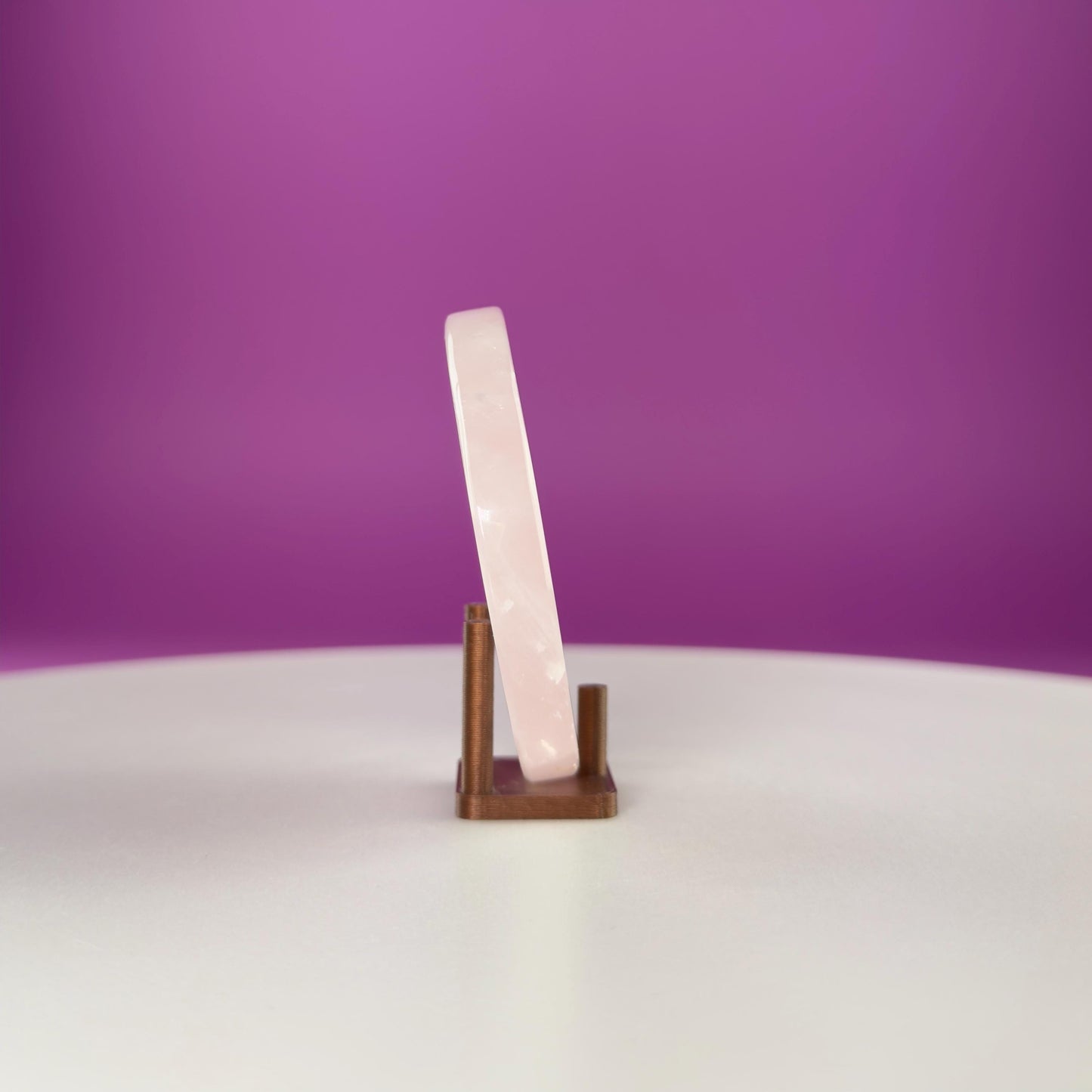 Rose Quartz Money Coin  Love & Abundance Crystal  Heart Chakra Prosperity Stone