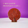 Red Jasper Money Coin  Abundance, Stability & Manifestation Energy