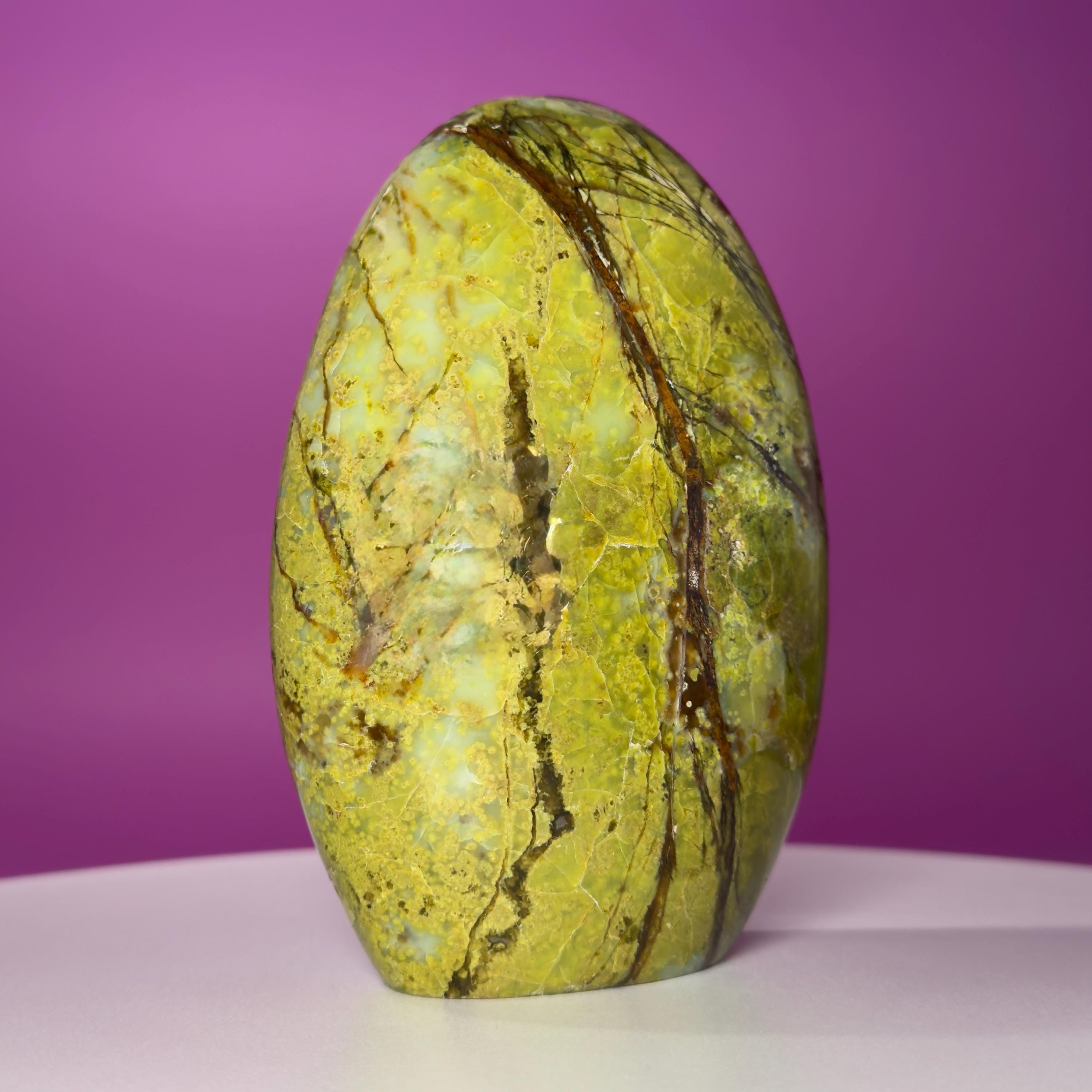 Green Opal Free Form – 1,045g | Collector Crystal Statement Piece