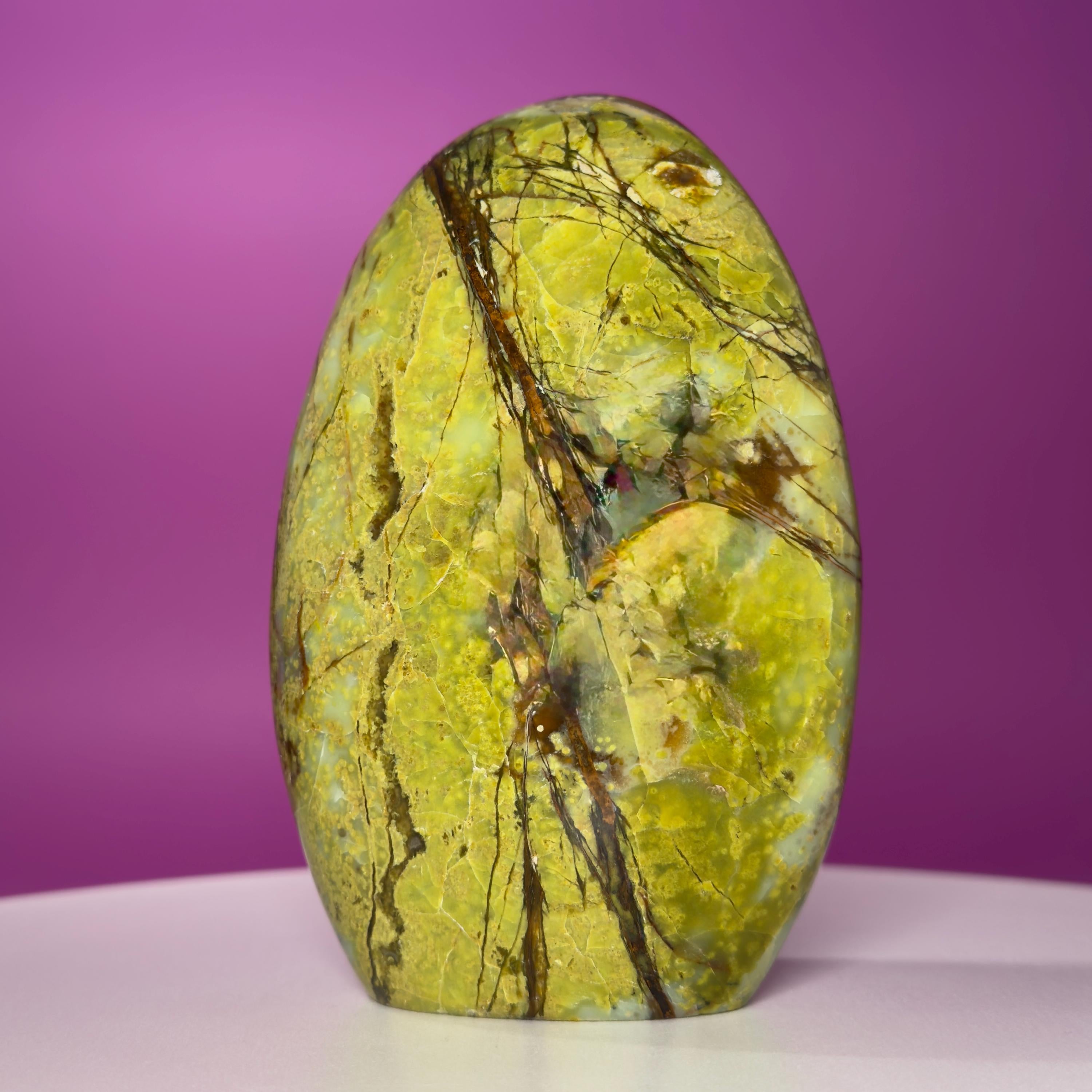 Green Opal Free Form – 1,045g | Collector Crystal Statement Piece