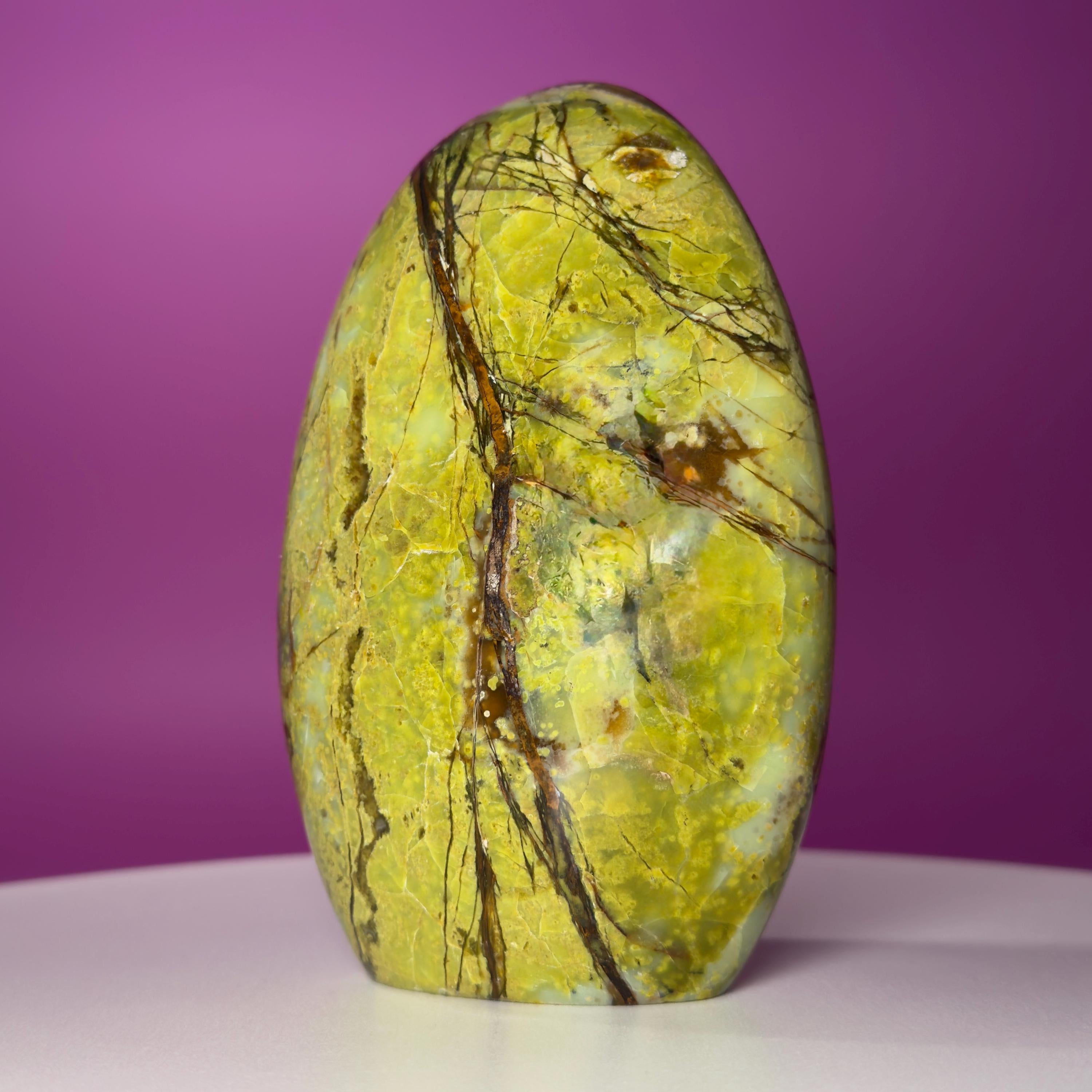 Green Opal Free Form – 1,045g | Collector Crystal Statement Piece