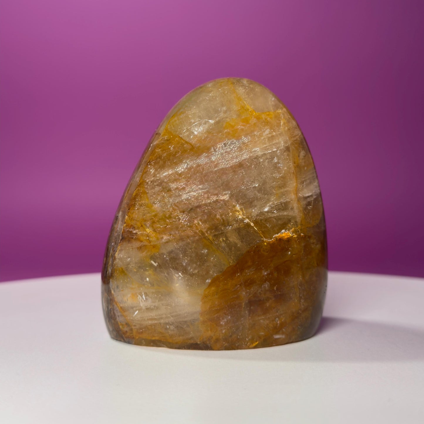Golden Healer Quartz Free Form – 579g | Polished Statement Crystal