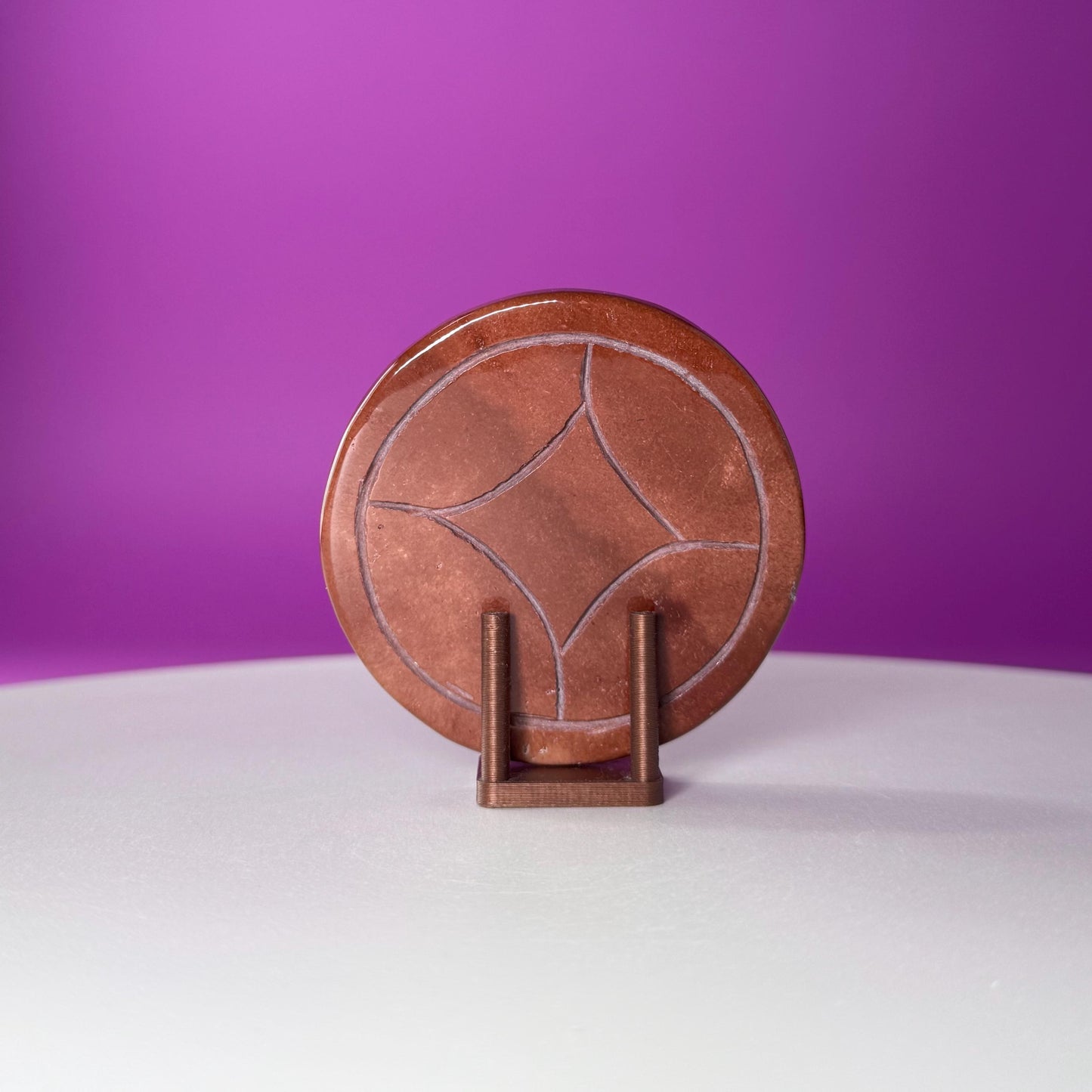 Red Jasper Money Coin  Abundance, Stability & Manifestation Energy