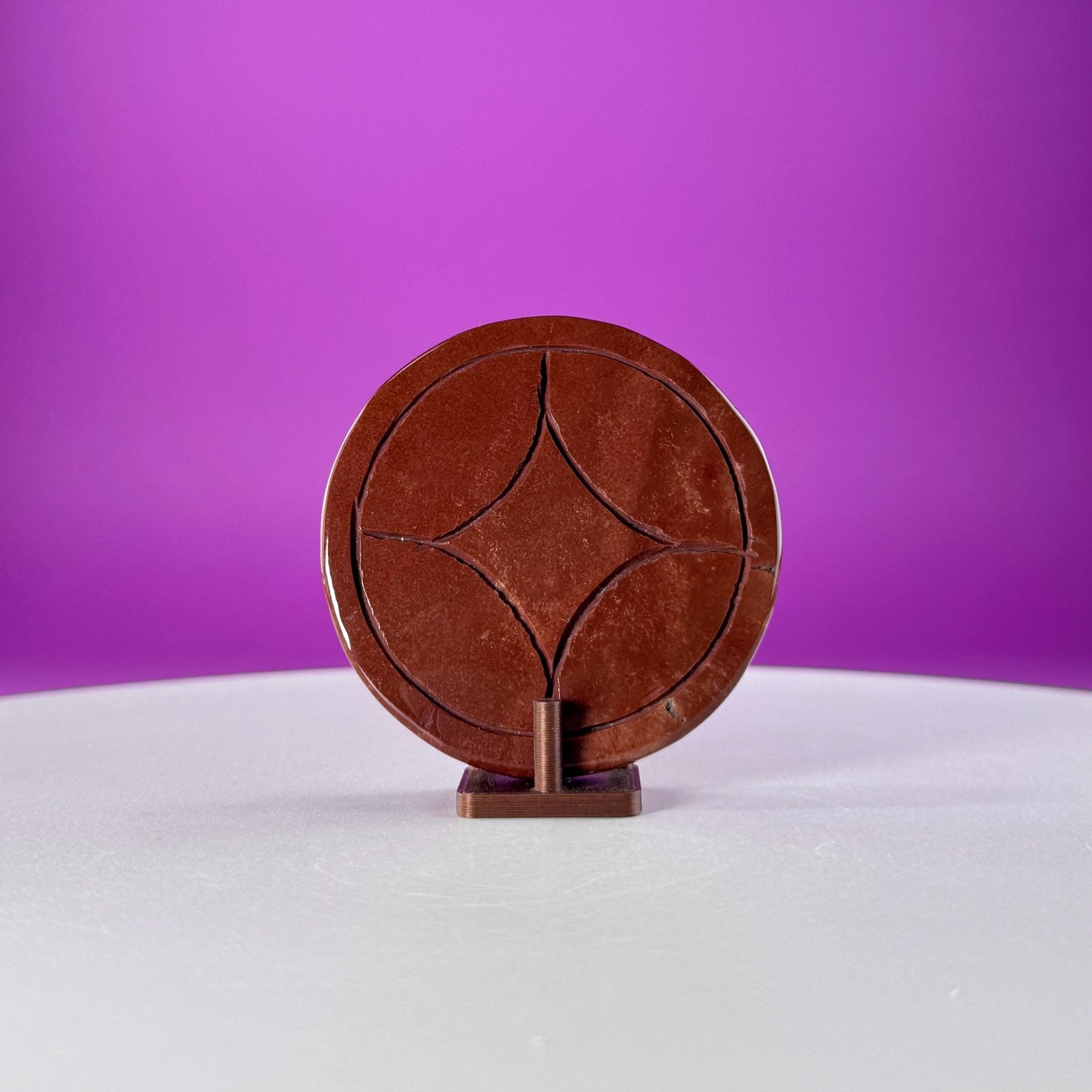 Red Jasper Money Coin  Abundance, Stability & Manifestation Energy