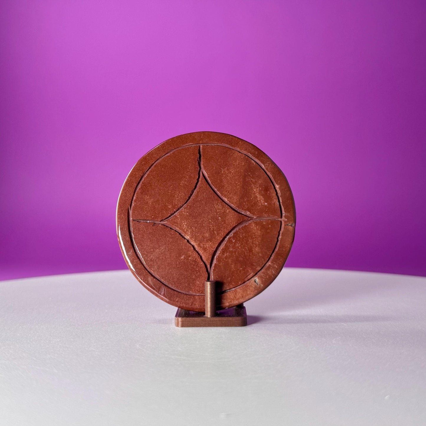 Red Jasper Money Coin  Abundance, Stability & Manifestation Energy