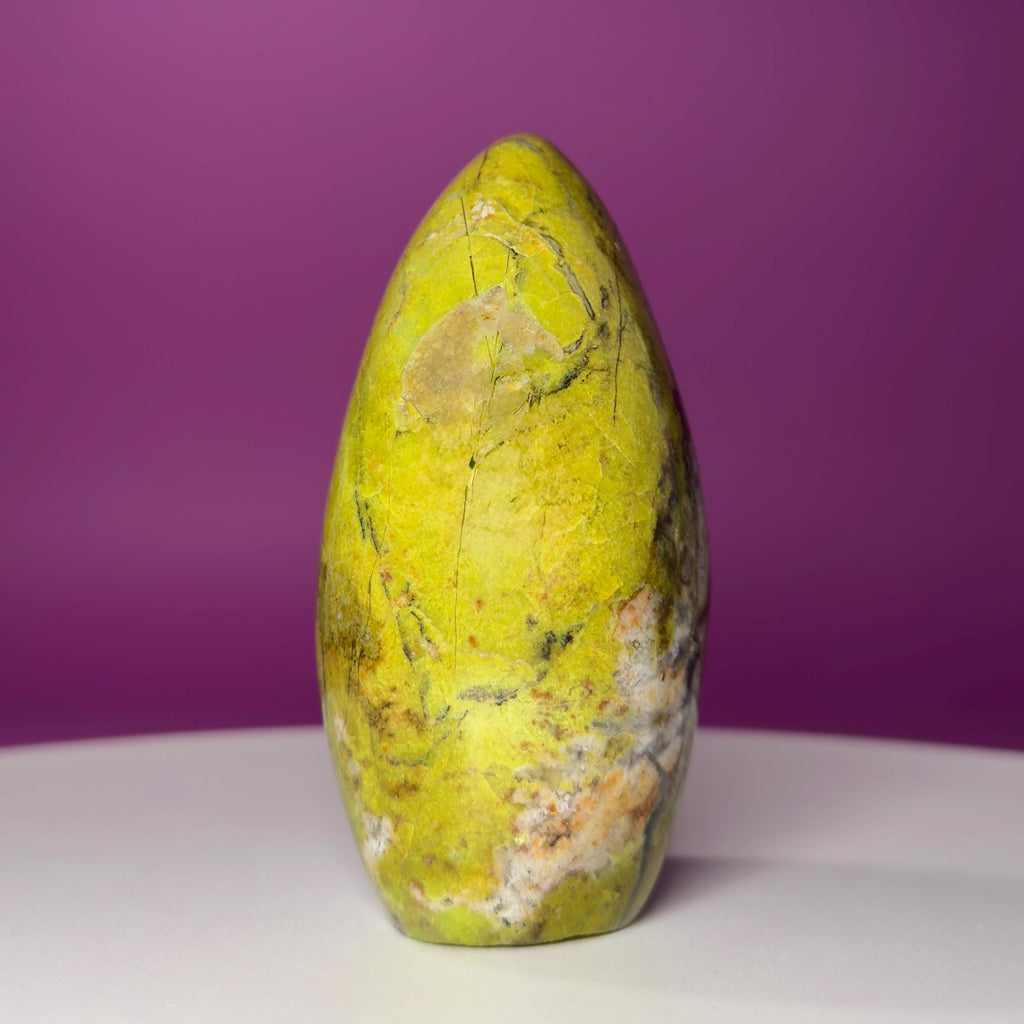 Green Opal Free Form – 390g Polished Abundance & Prosperity Crystal
