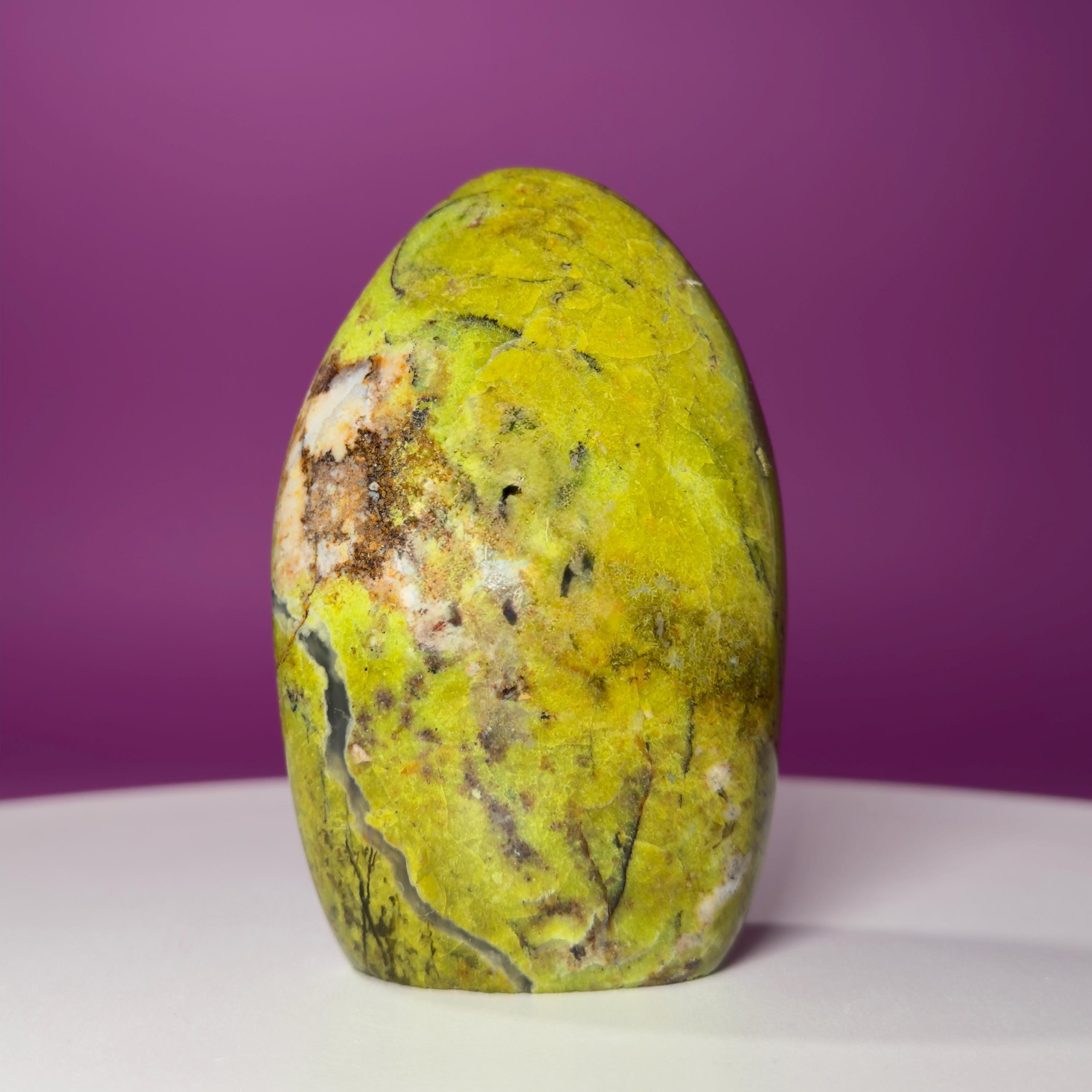 Green Opal Free Form – 390g Polished Abundance & Prosperity Crystal