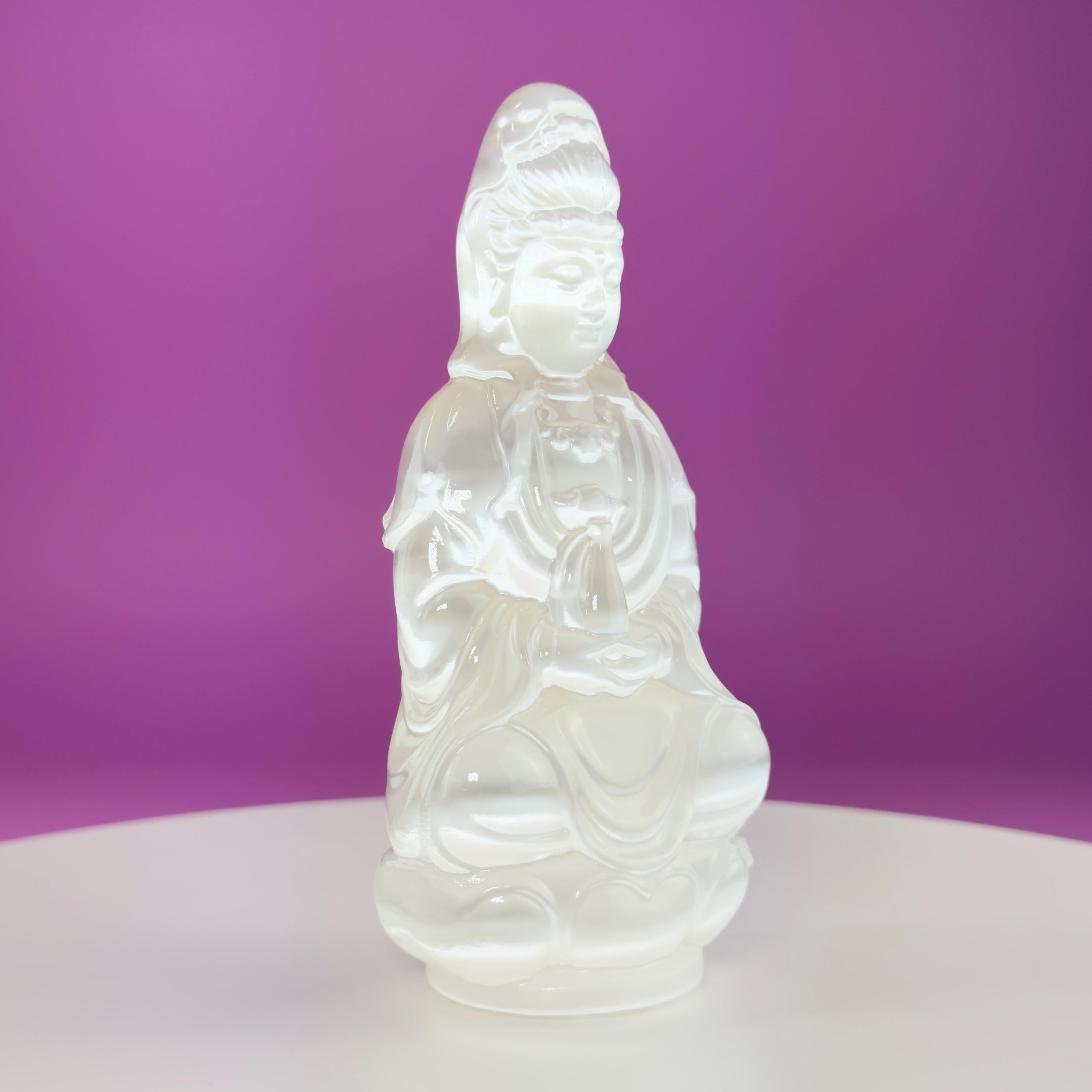 Selenite Guanyin – 455g Crystal Goddess of Compassion
