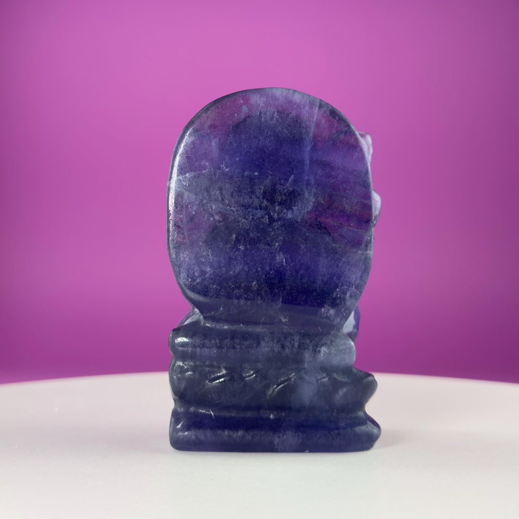 Fluorite Ganesha – 436g Crystal God of Prosperity & Clarity