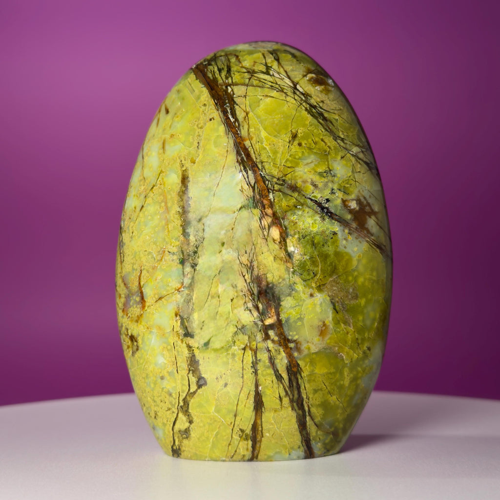 Green Opal Free Form – 1,045g | Collector Crystal Statement Piece