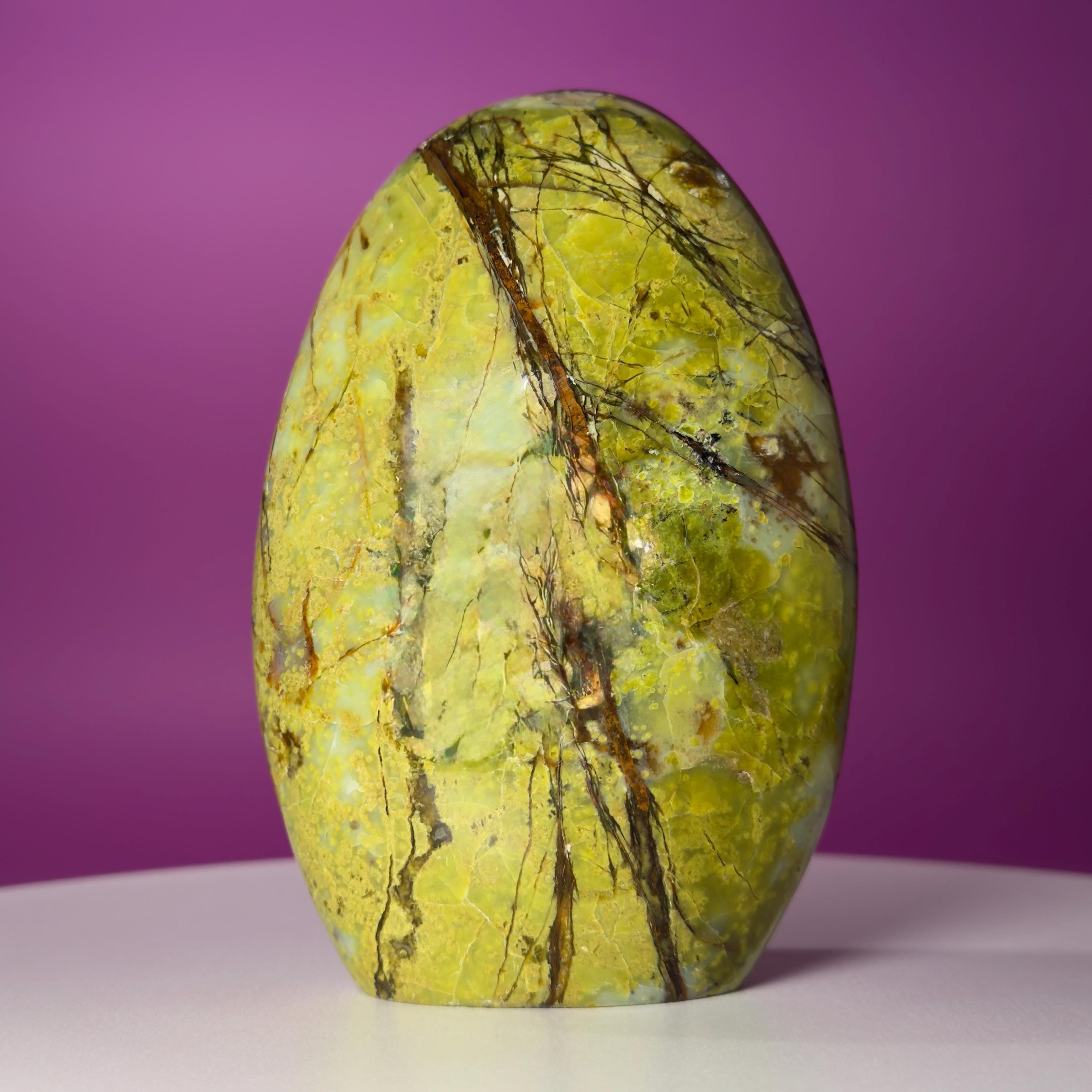 Green Opal Free Form – 1,045g | Collector Crystal Statement Piece