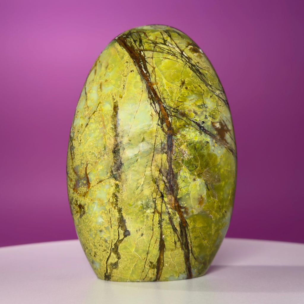 Green Opal Free Form – 1,045g | Collector Crystal Statement Piece