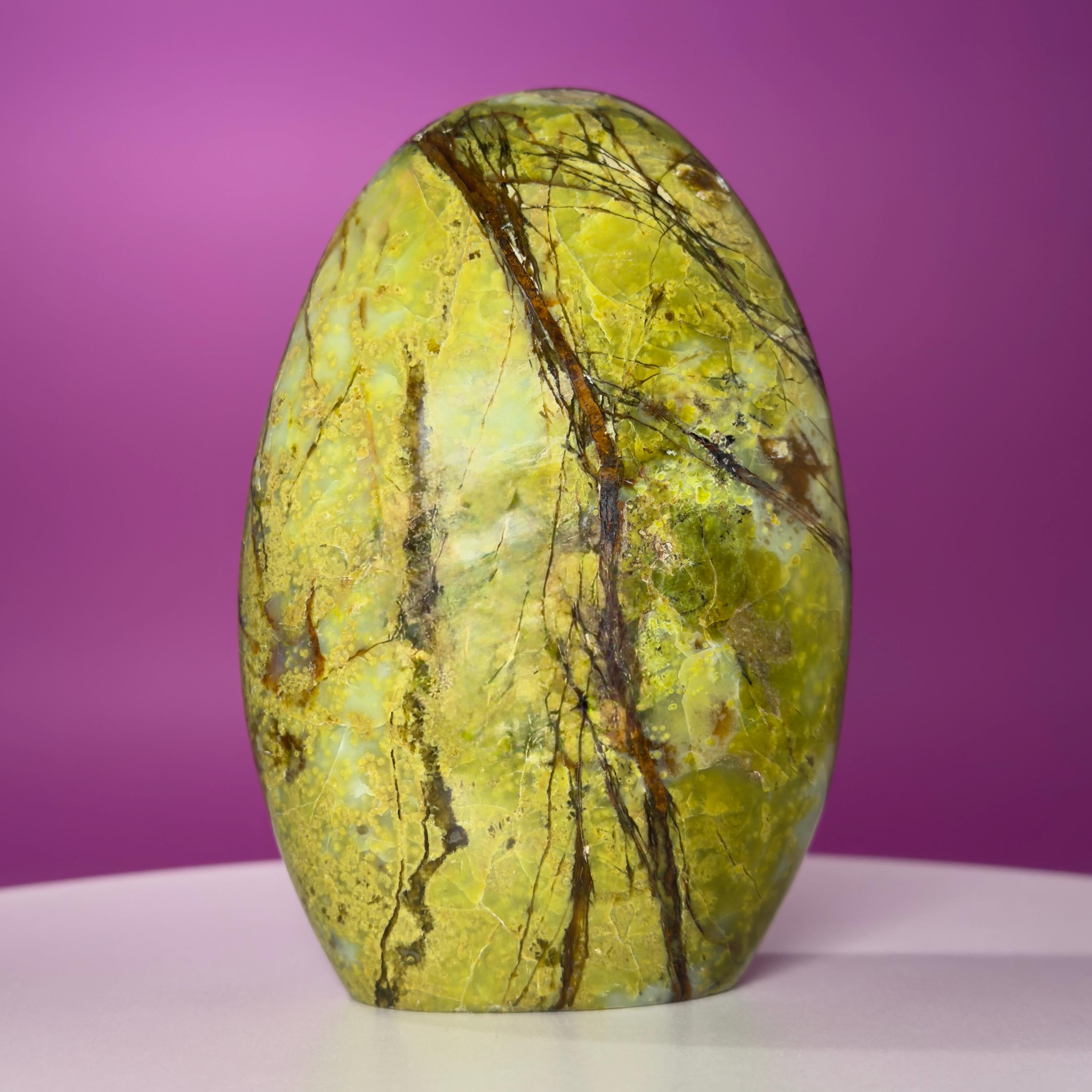 Green Opal Free Form – 1,045g | Collector Crystal Statement Piece
