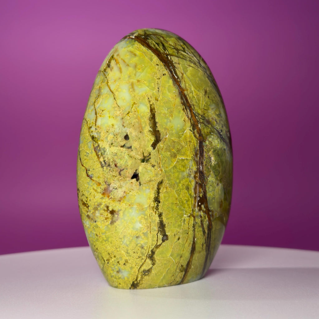 Green Opal Free Form – 1,045g | Collector Crystal Statement Piece