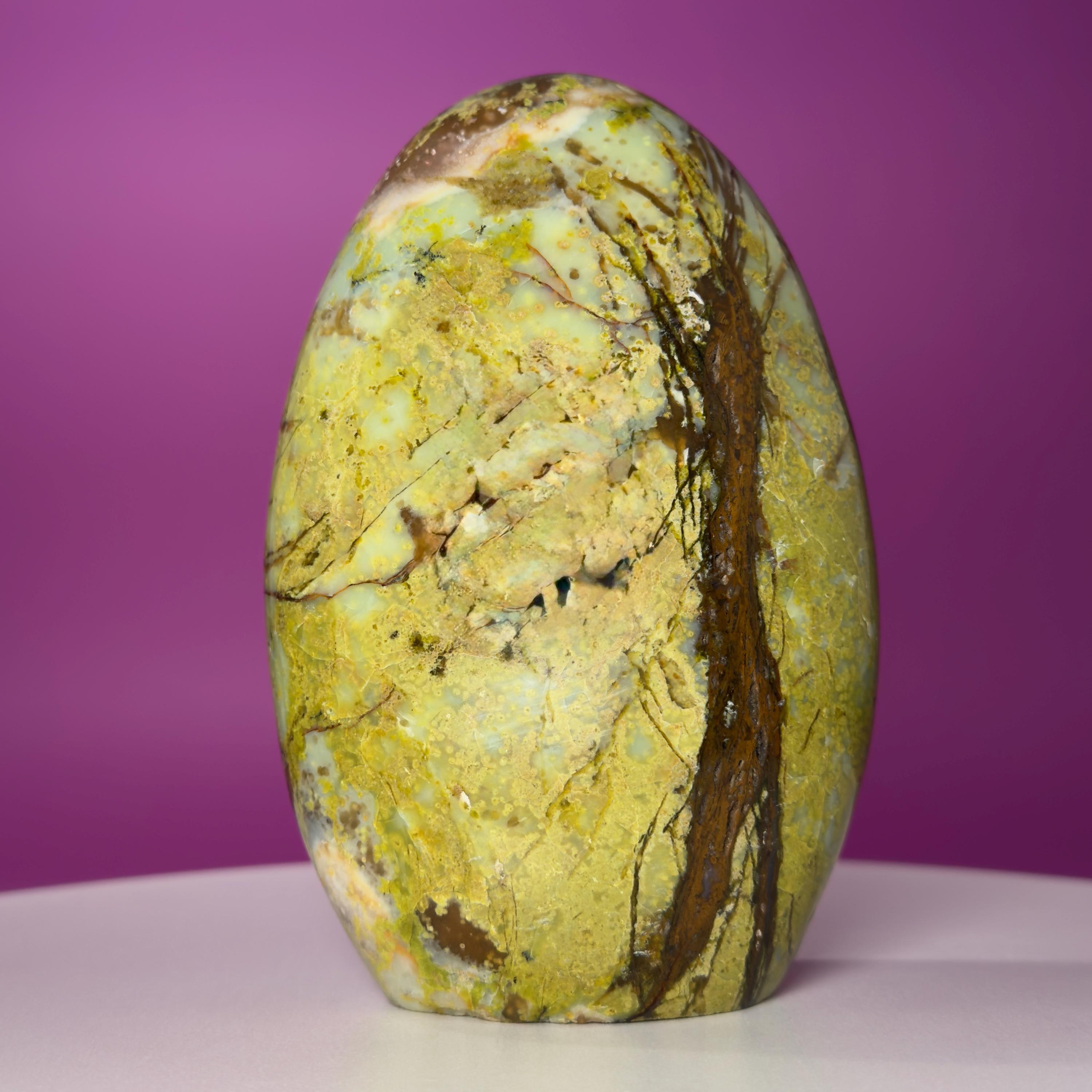 Green Opal Free Form – 1,045g | Collector Crystal Statement Piece
