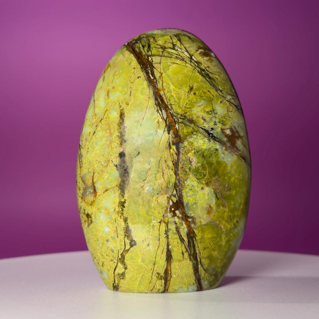 Green Opal Free Form – 1,045g | Collector Crystal Statement Piece