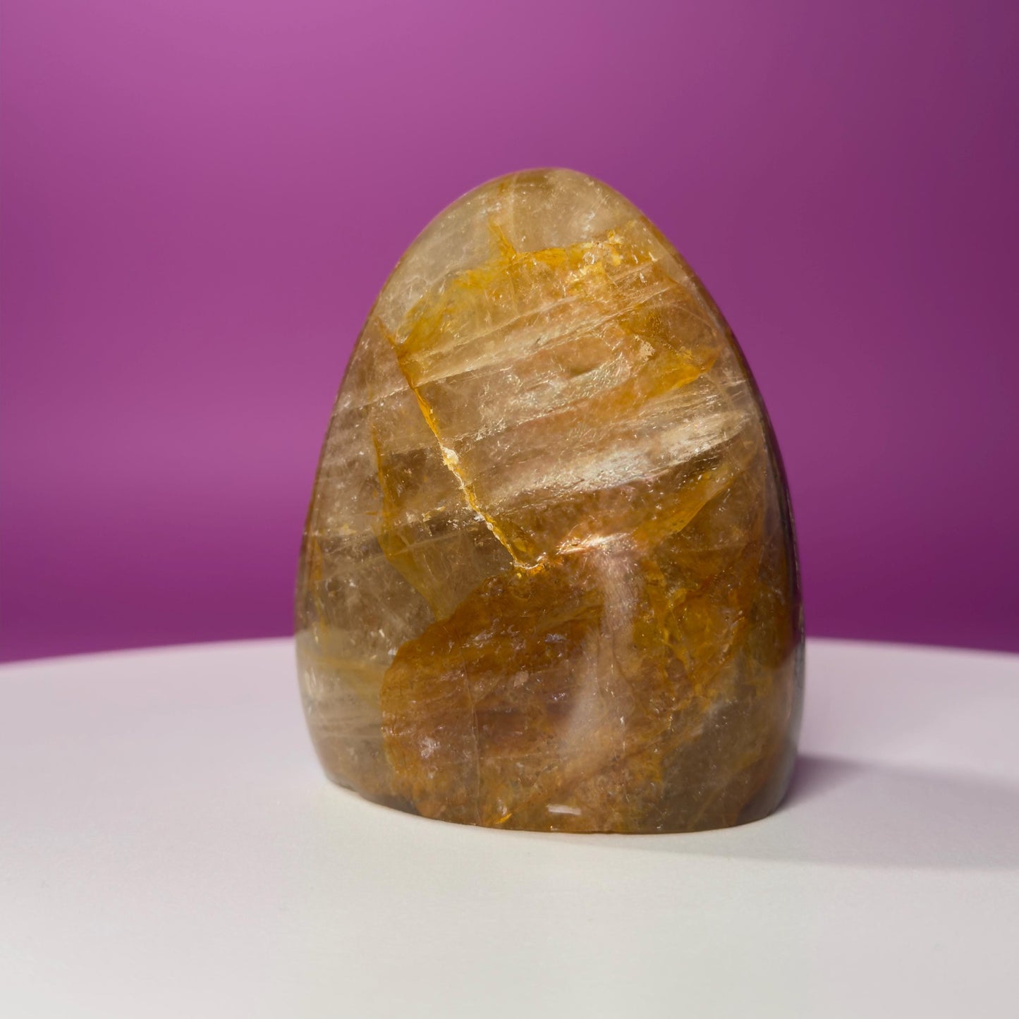 Golden Healer Quartz Free Form – 579g | Polished Statement Crystal