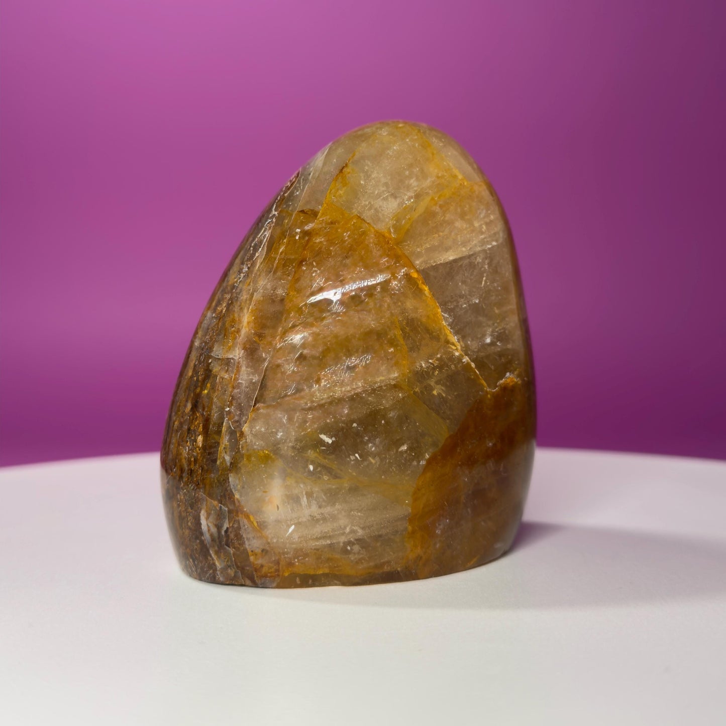 Golden Healer Quartz Free Form – 579g | Polished Statement Crystal