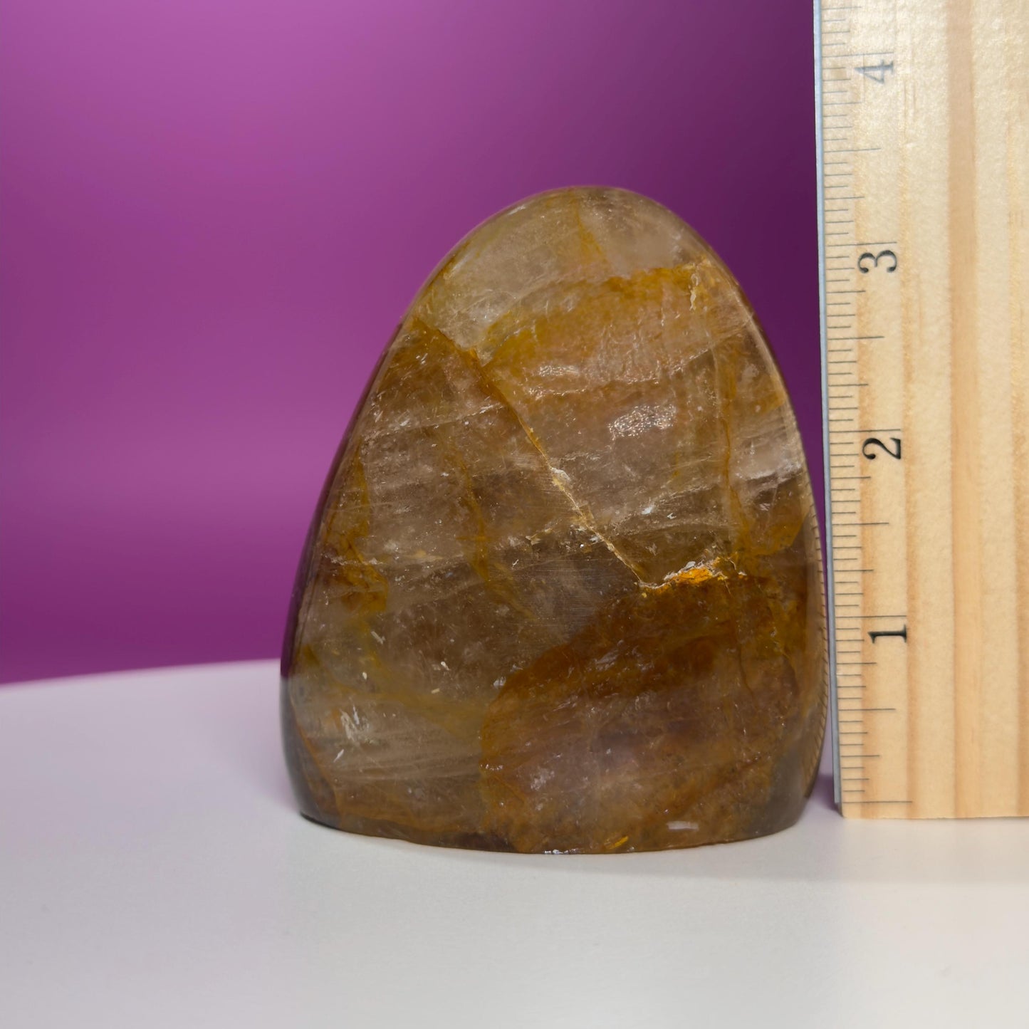 Golden Healer Quartz Free Form – 579g | Polished Statement Crystal