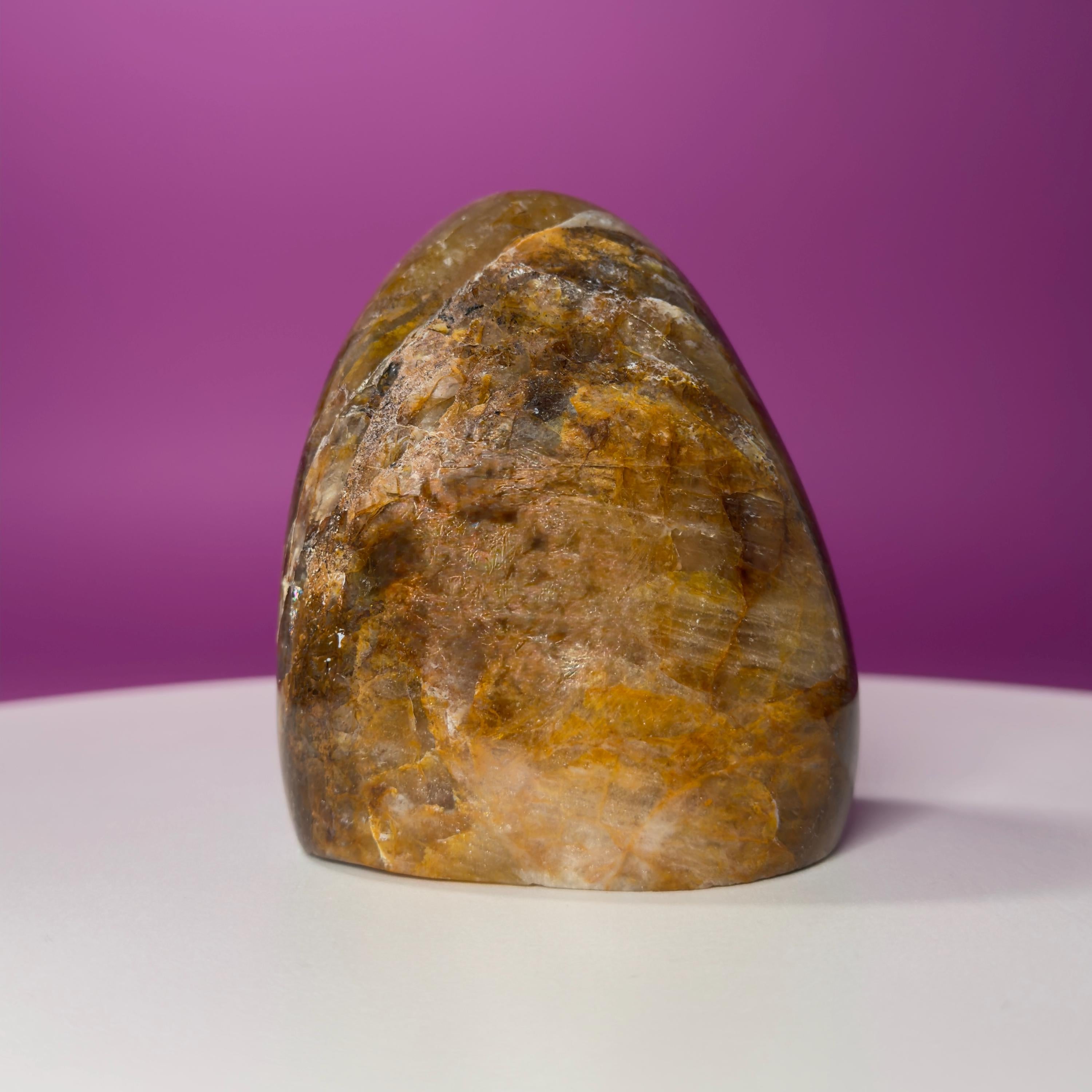Golden Healer Quartz Free Form – 579g | Polished Statement Crystal