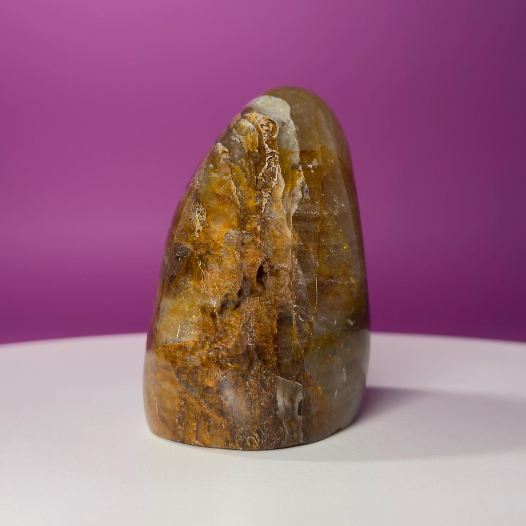 Golden Healer Quartz Free Form – 579g | Polished Statement Crystal