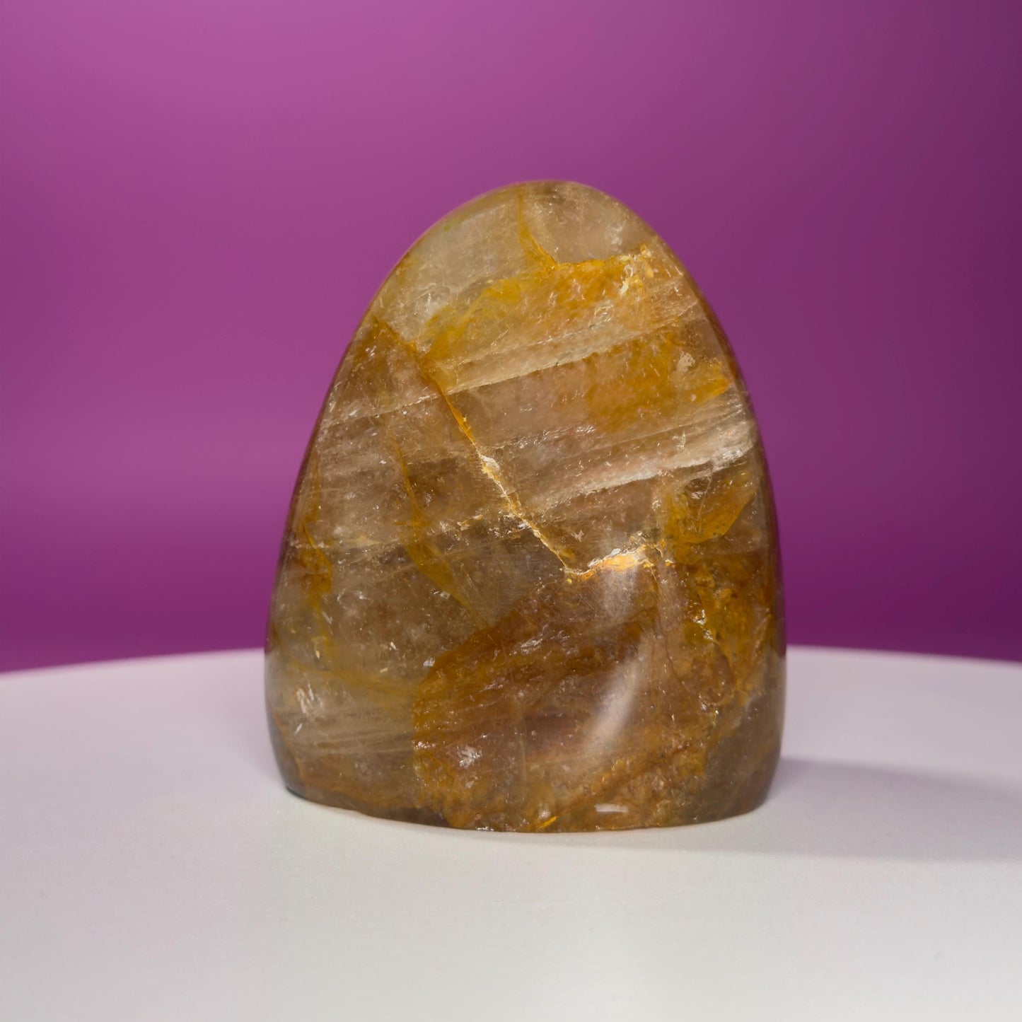Golden Healer Quartz Free Form – 579g | Polished Statement Crystal