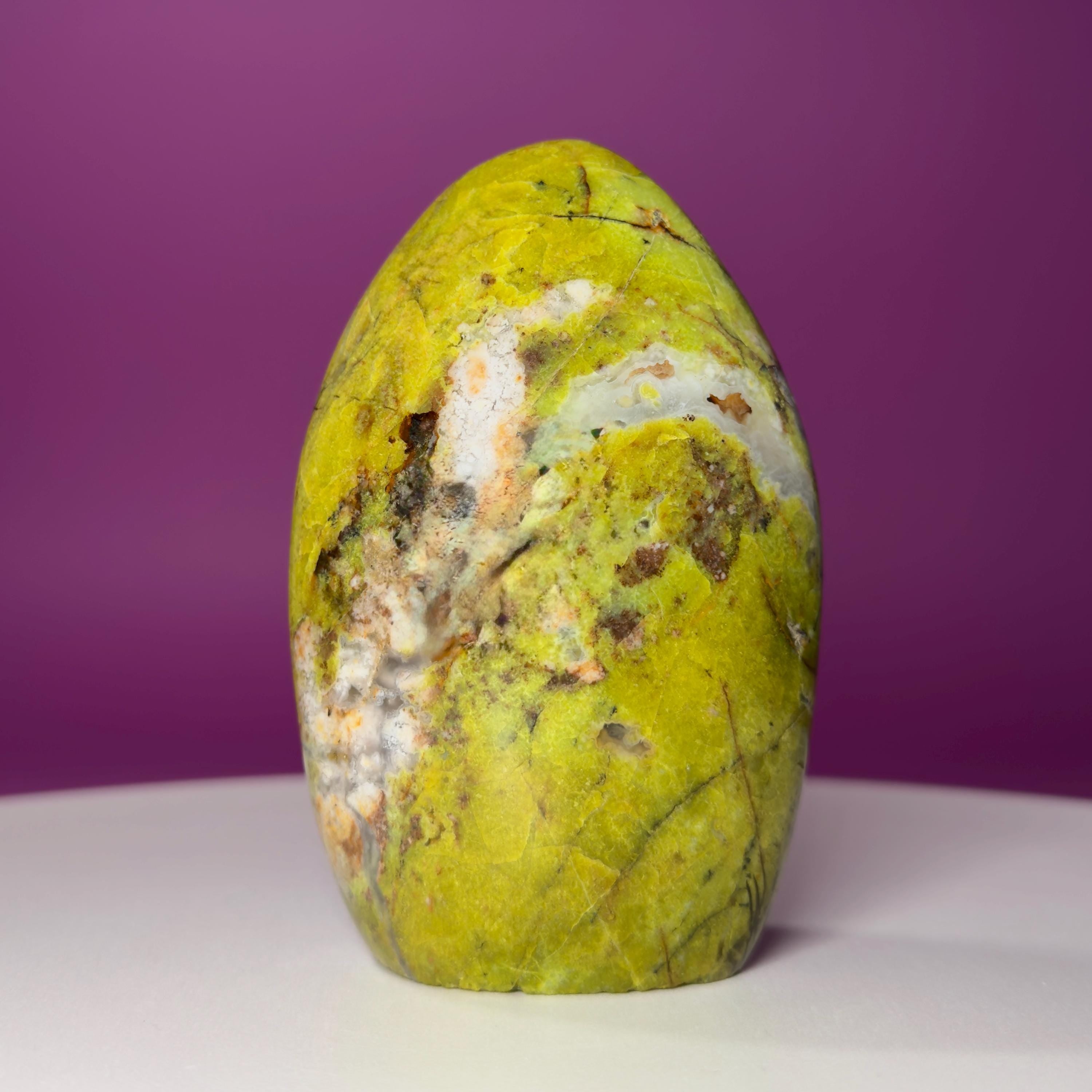 Green Opal Free Form – 390g Polished Abundance & Prosperity Crystal