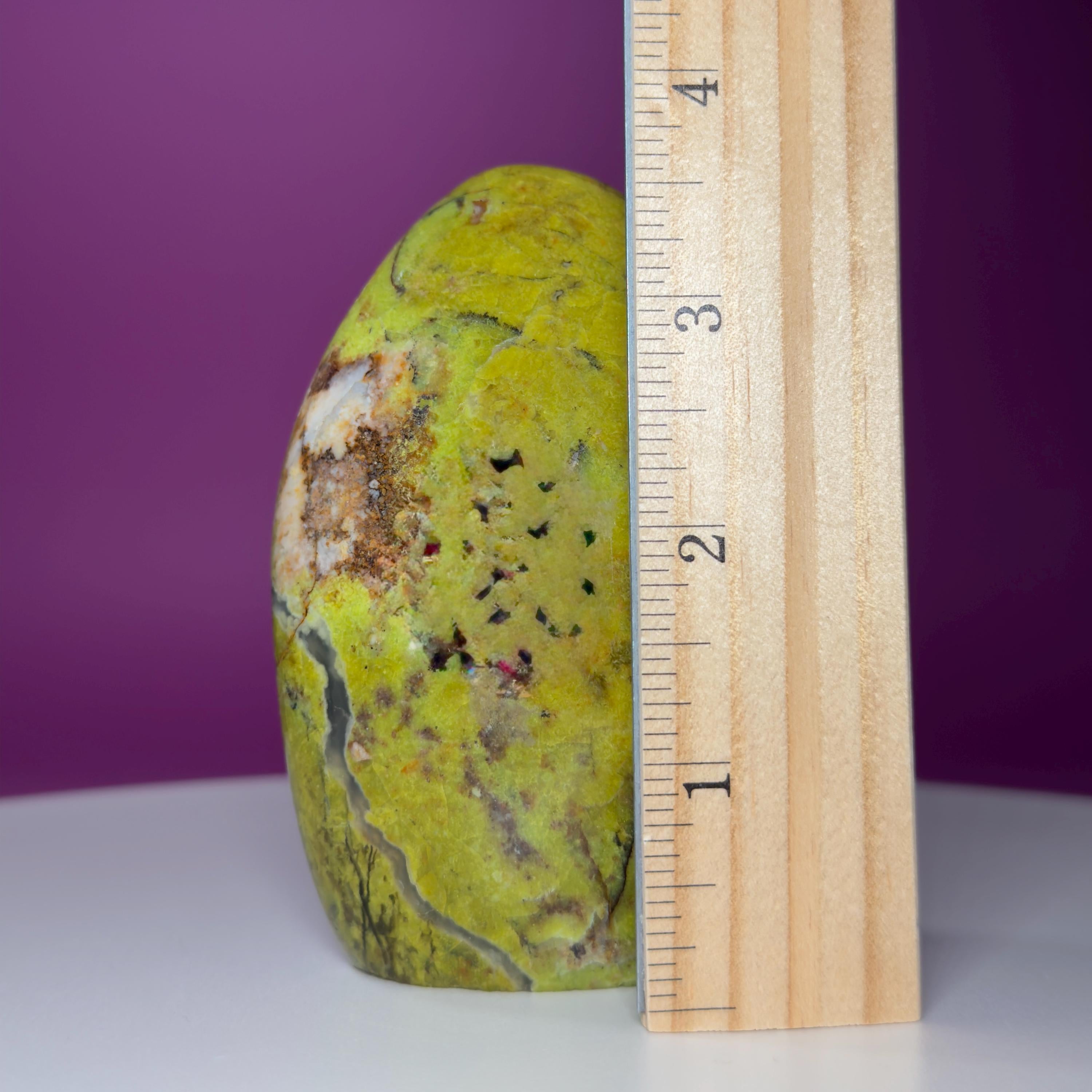 Green Opal Free Form – 390g Polished Abundance & Prosperity Crystal