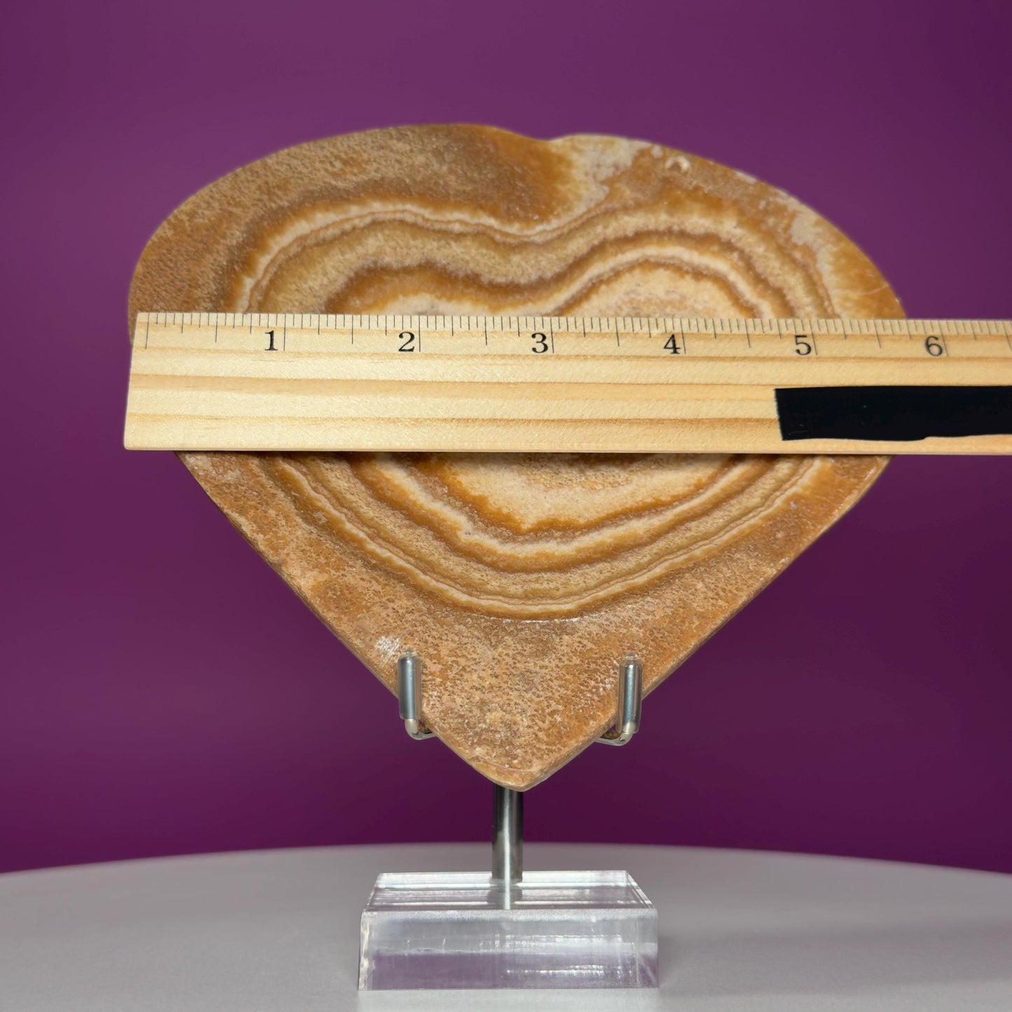 Aragonite Heart Bowl – 315g Polished Crystal Offering Dish