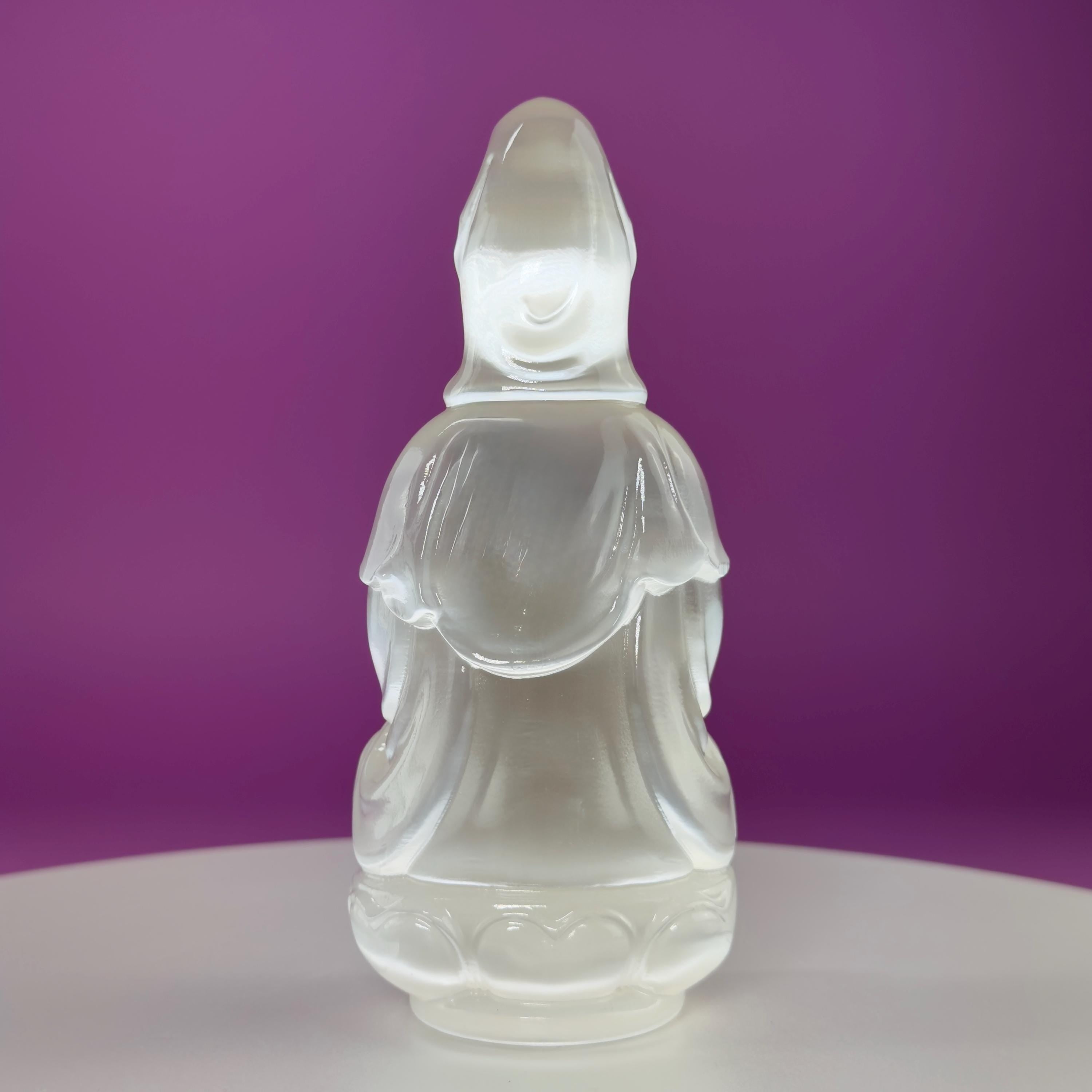 Selenite Guanyin – 455g Crystal Goddess of Compassion