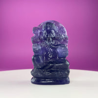 Fluorite Ganesha – 436g Crystal God of Prosperity & Clarity