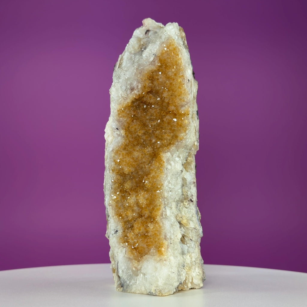 Brazilian Citrine Cluster Specimen – Natural Golden Citrine Crystal Display