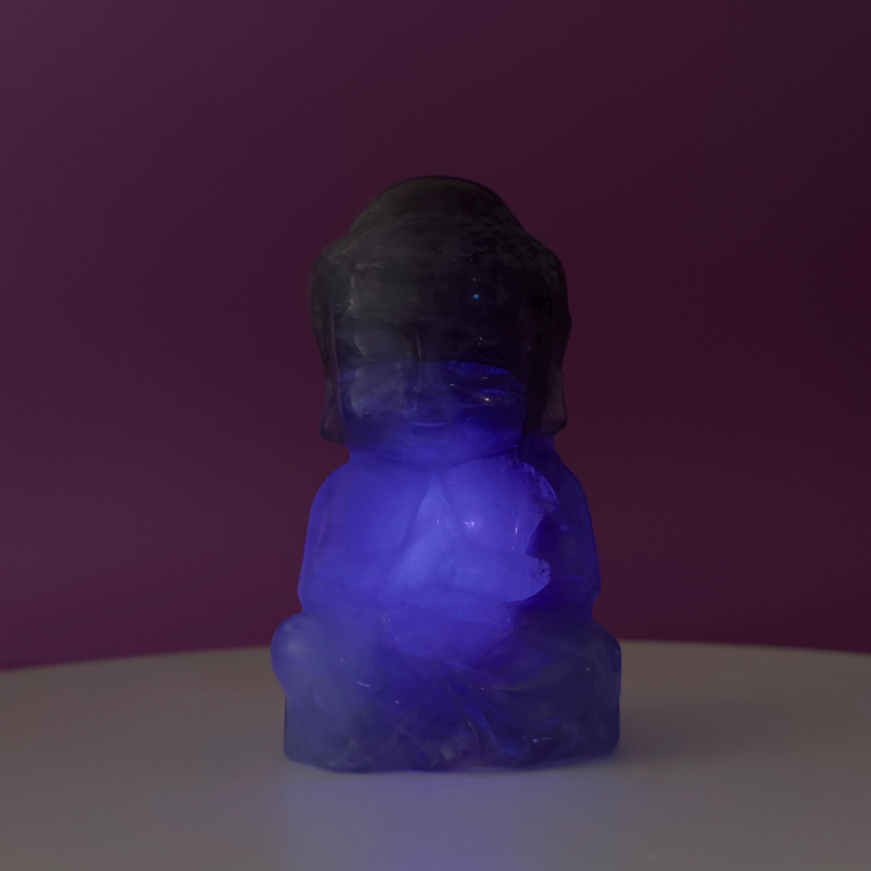 Purple Fluorite Baby Buddha Carving – 525g