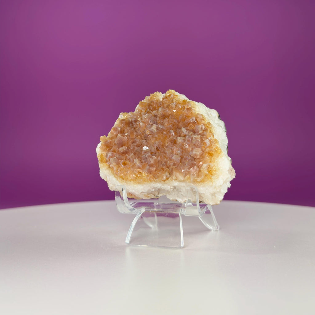 Brazilian Citrine Cluster Specimen – Natural Citrine Druzy Crystal 238g