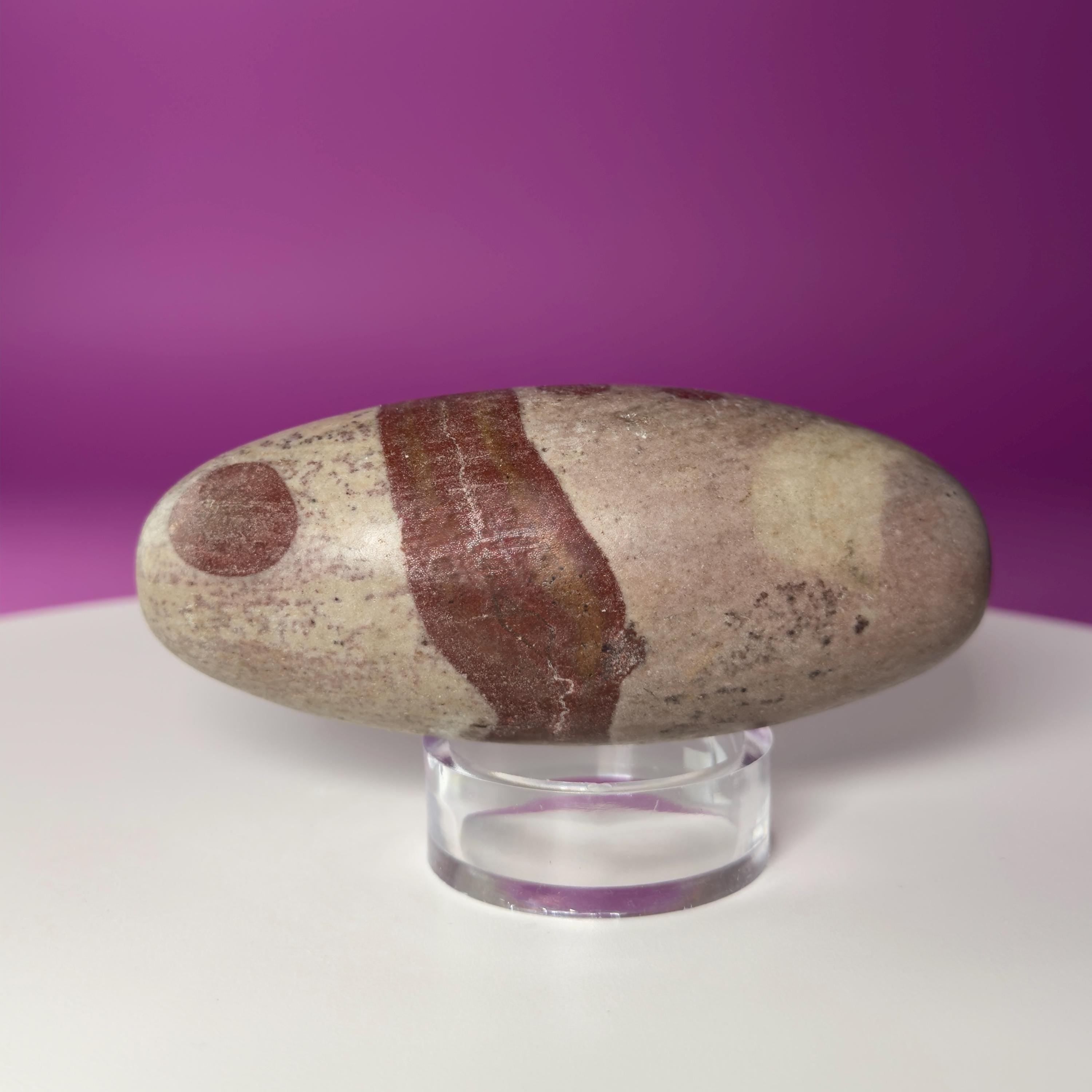 Shiva Lingam Sacred Stone | River Polished Spiritual Crystal from India