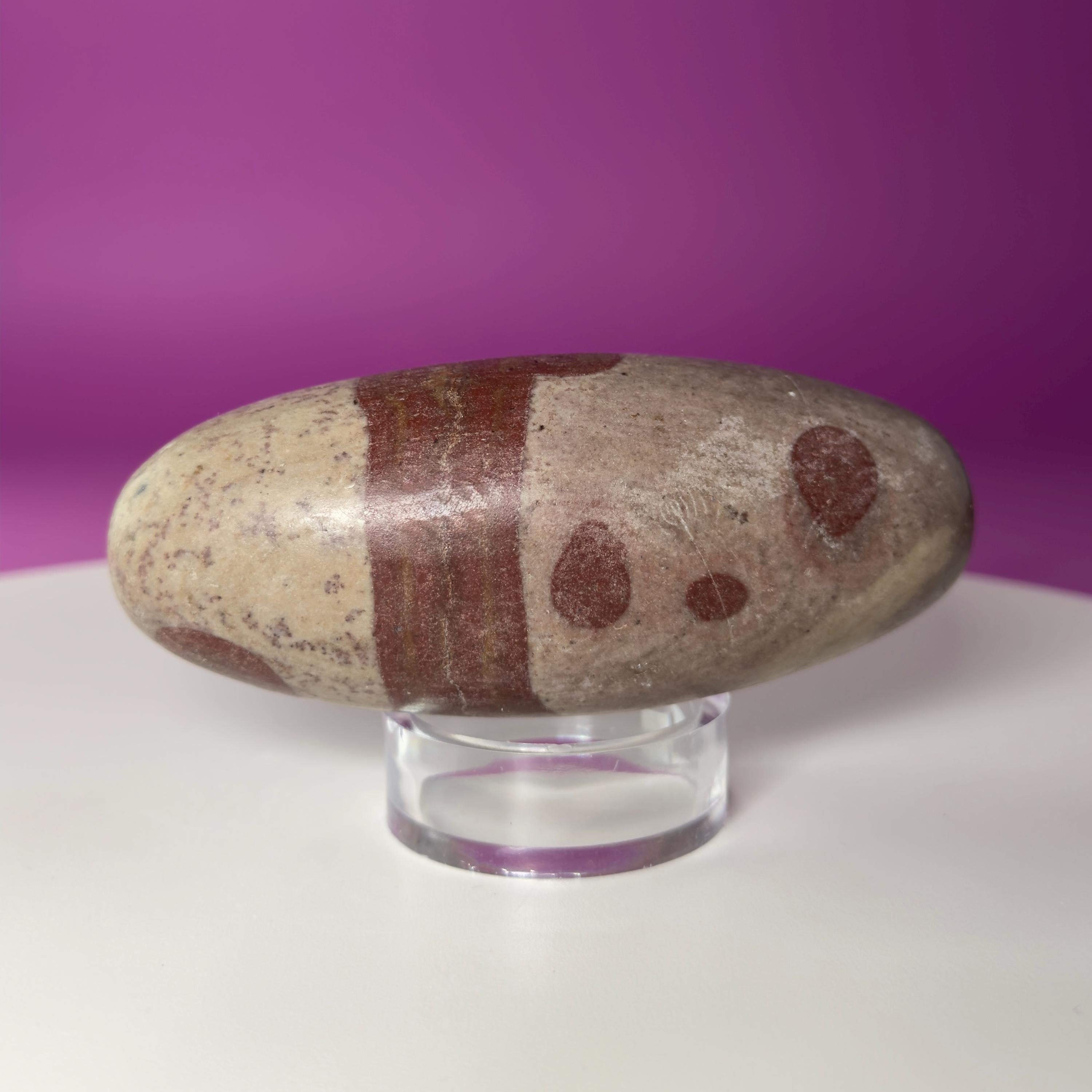 Shiva Lingam Sacred Stone | River Polished Spiritual Crystal from India