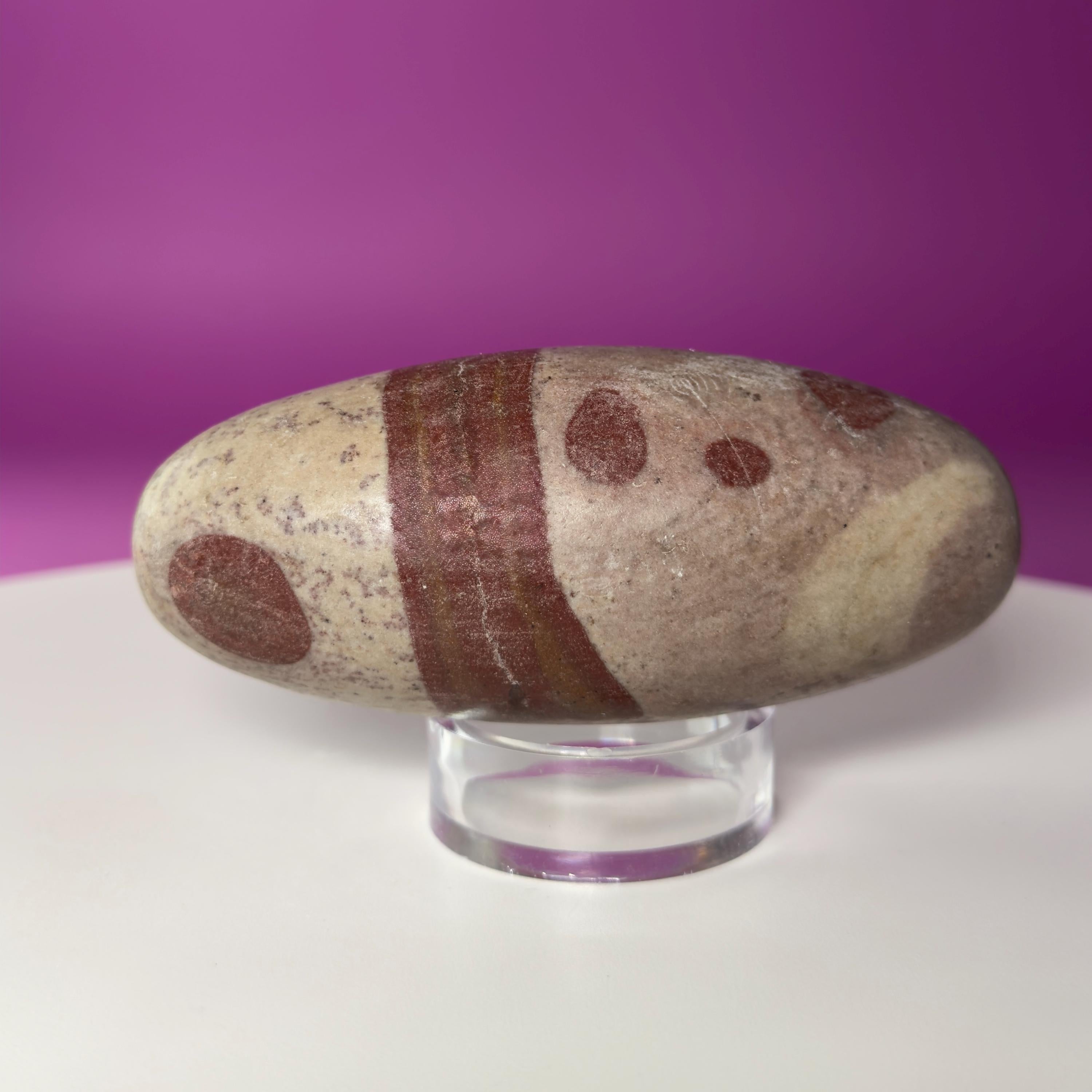 Shiva Lingam Sacred Stone | River Polished Spiritual Crystal from India