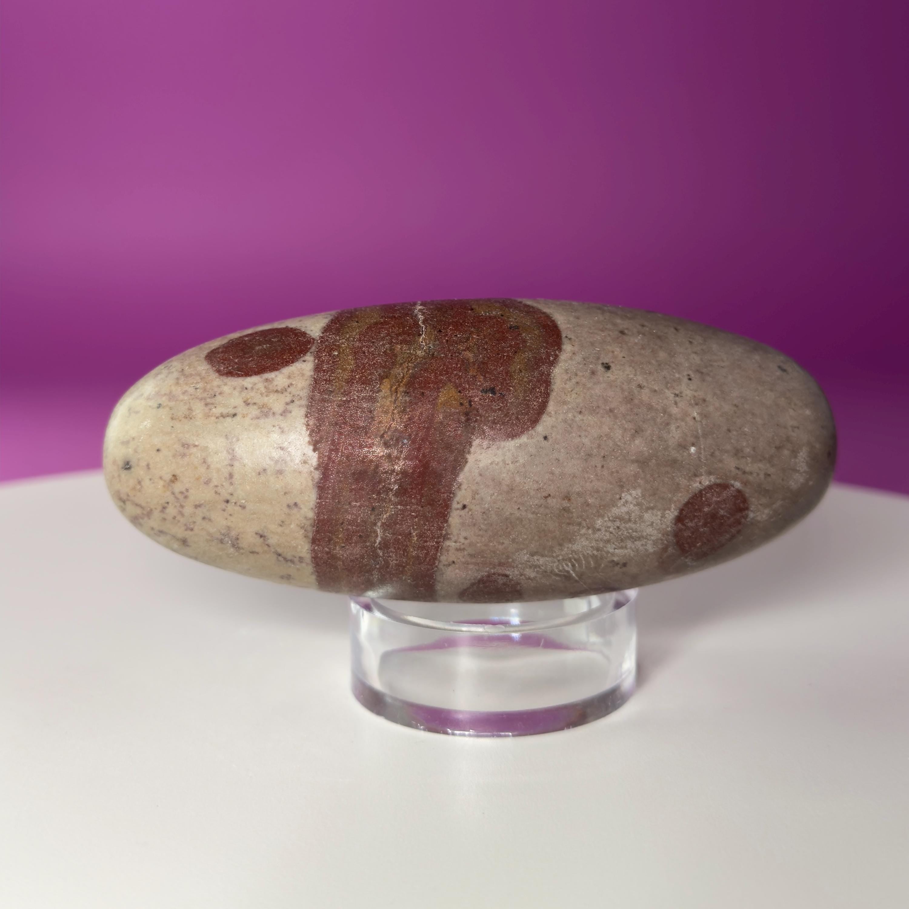 Shiva Lingam Sacred Stone | River Polished Spiritual Crystal from India