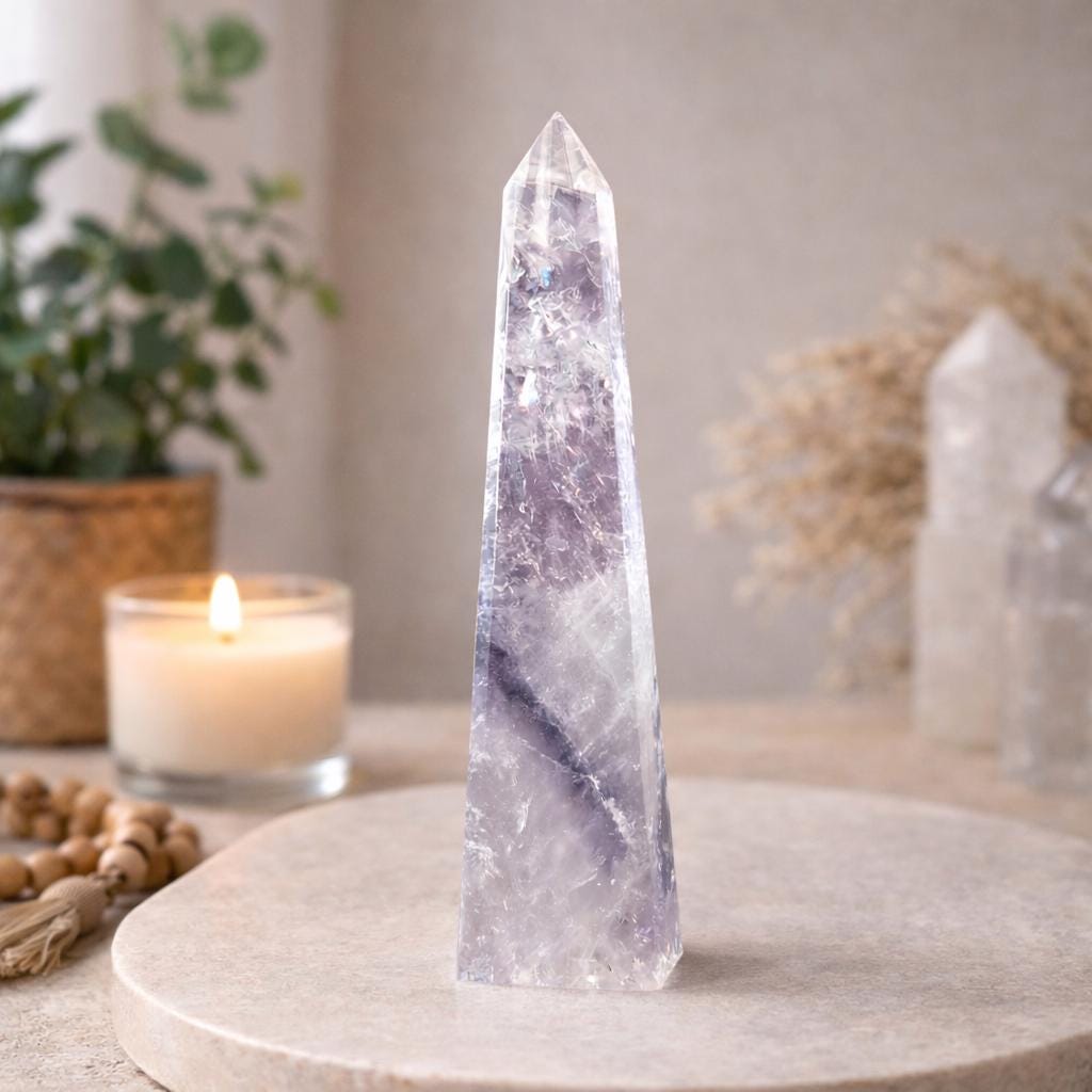 Amethyst Obelisk 118g – Natural Amethyst Crystal Tower