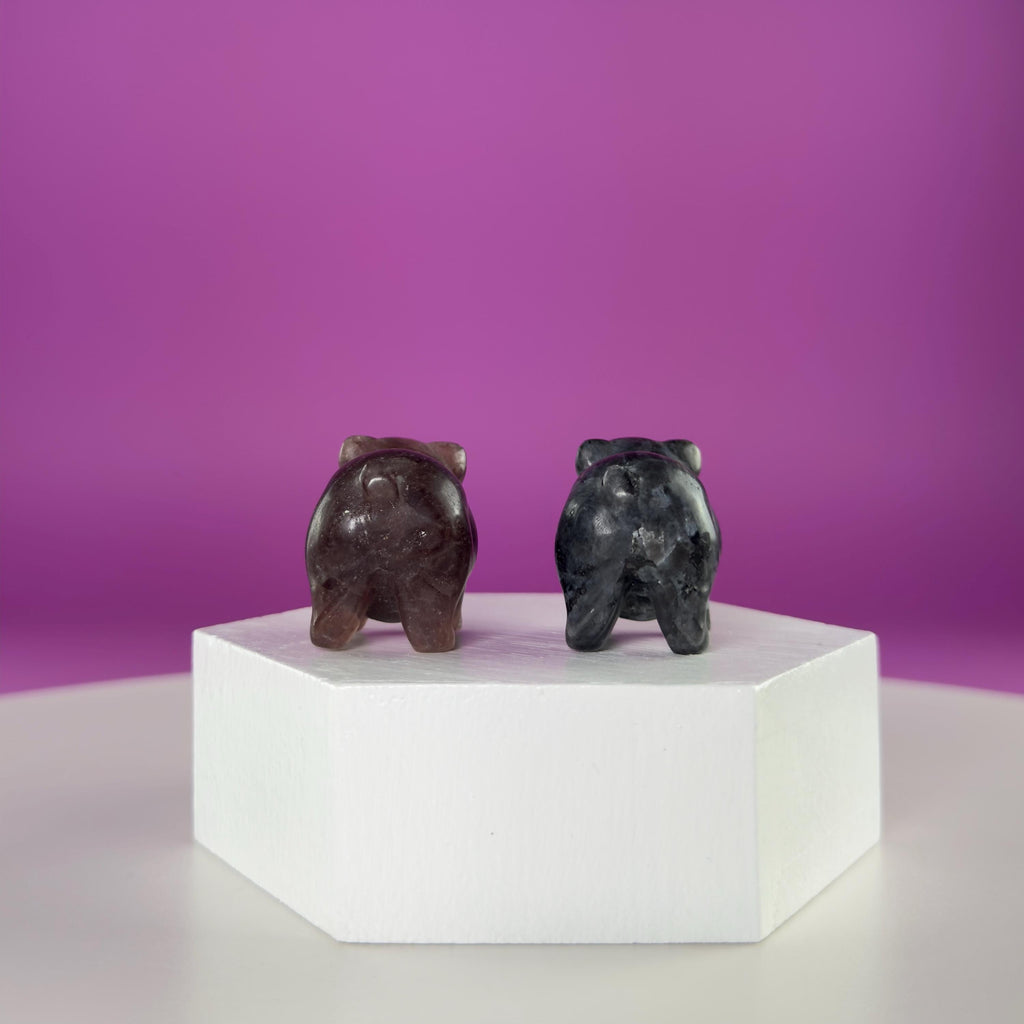 Mini Crystal Pig Carving – Gemstone Animal Figurine