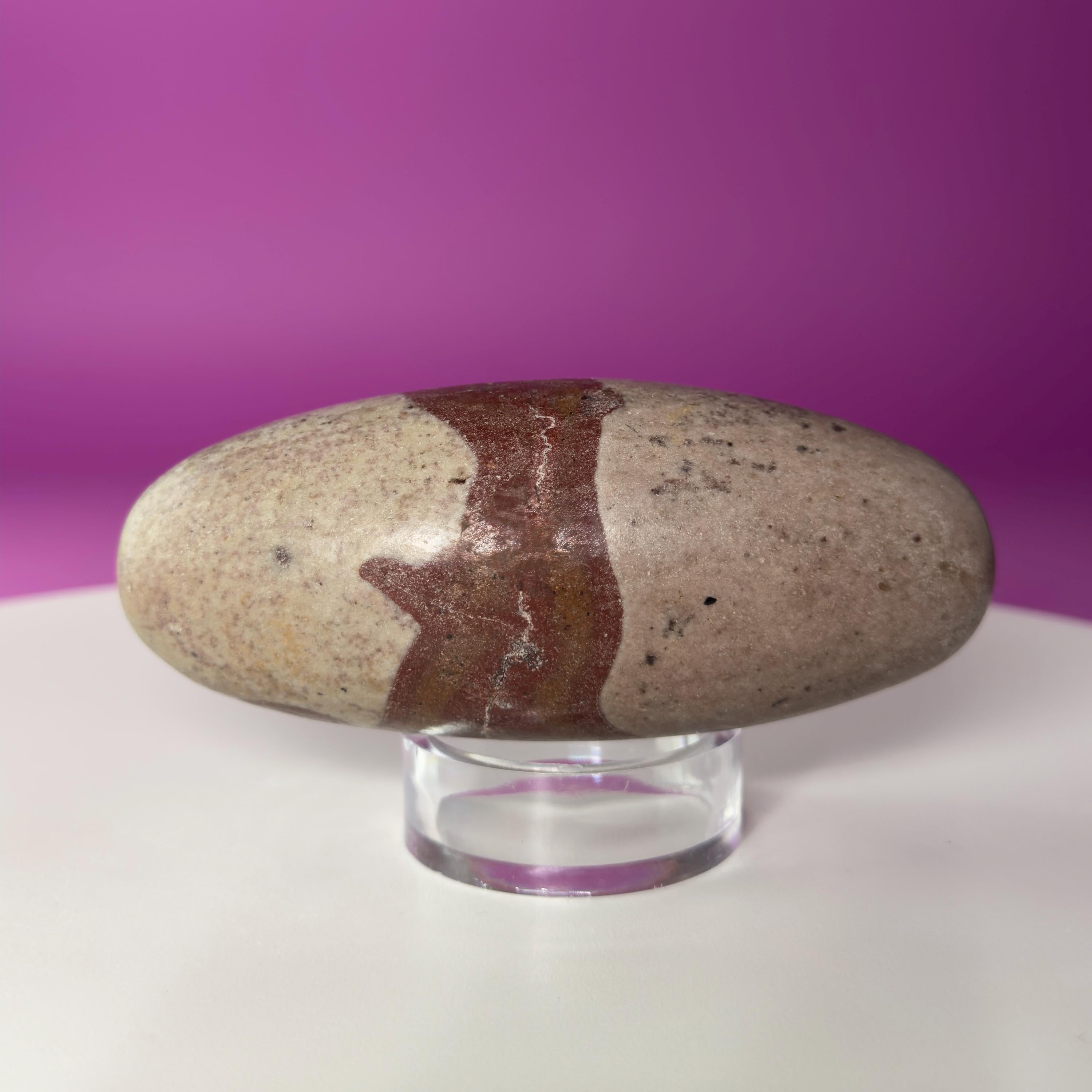 Shiva Lingam Sacred Stone | River Polished Spiritual Crystal from India