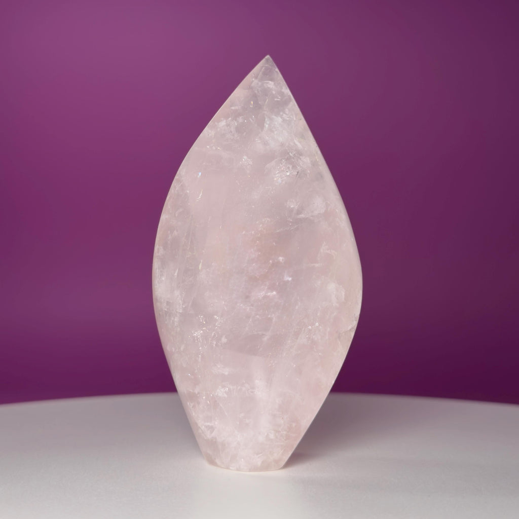 Brazil Rose Quartz Flame – Self Love Heart Chakra Crystal
