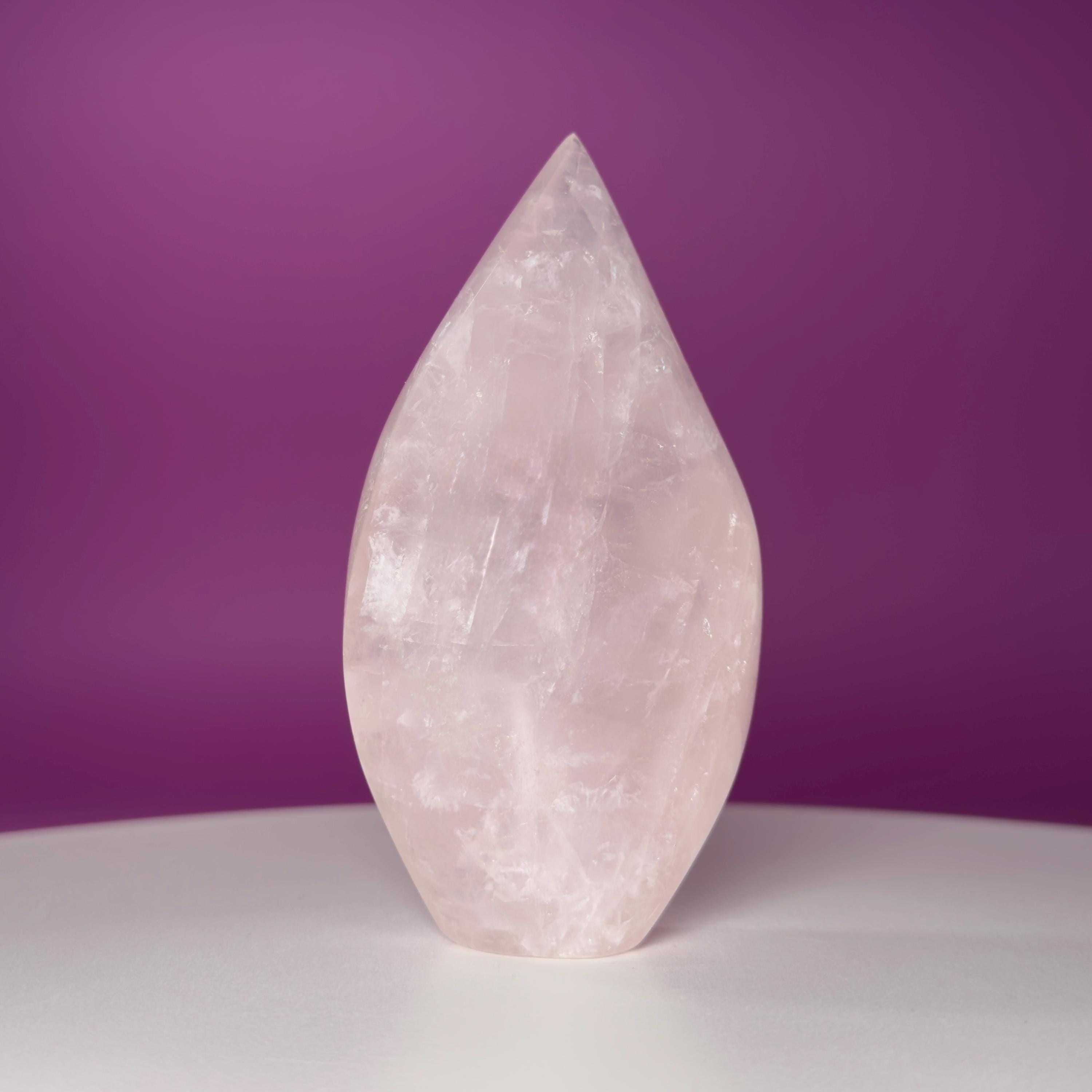 Brazil Rose Quartz Flame – Self Love Heart Chakra Crystal