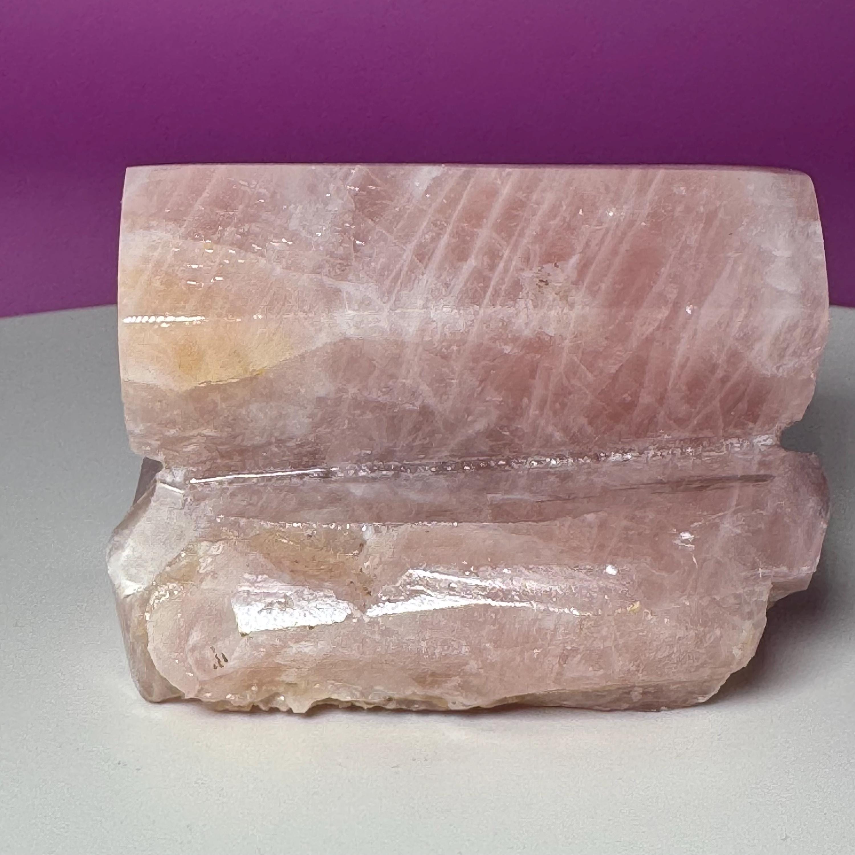 Polished Rose Quartz Specimen – Natural Pink Crystal from Brazil