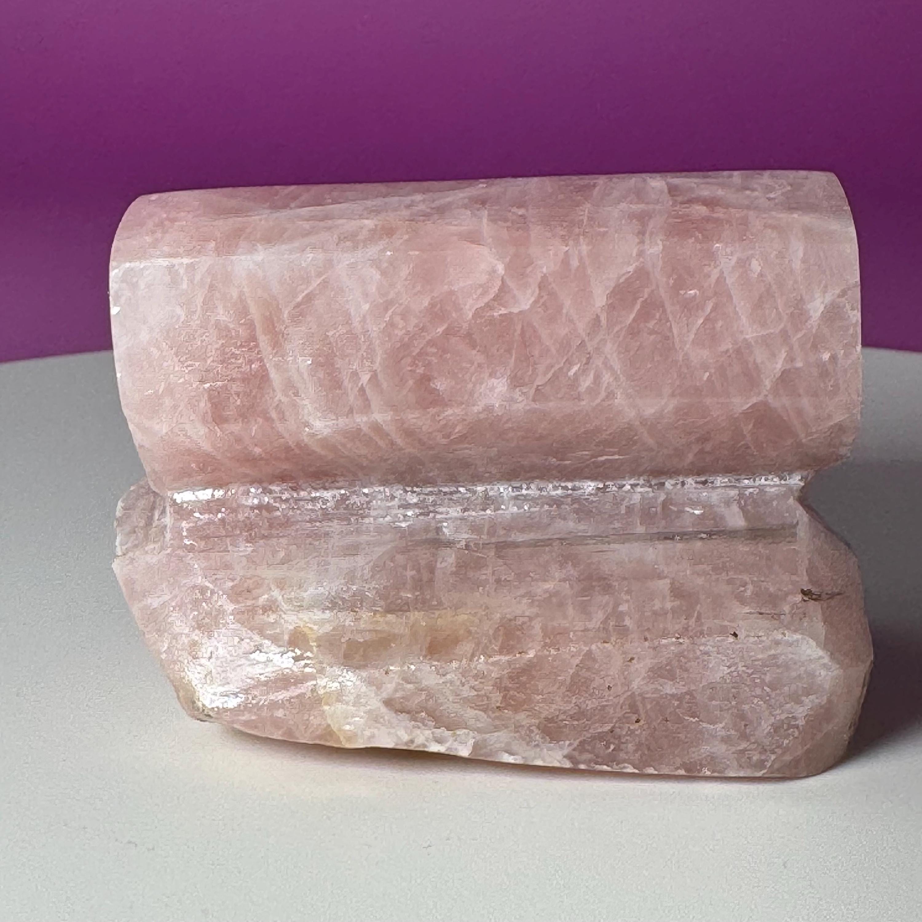 Polished Rose Quartz Specimen – Natural Pink Crystal from Brazil