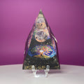 Shungite Orgone Pyramid with Amethyst Sphere | Tree of Life Décor