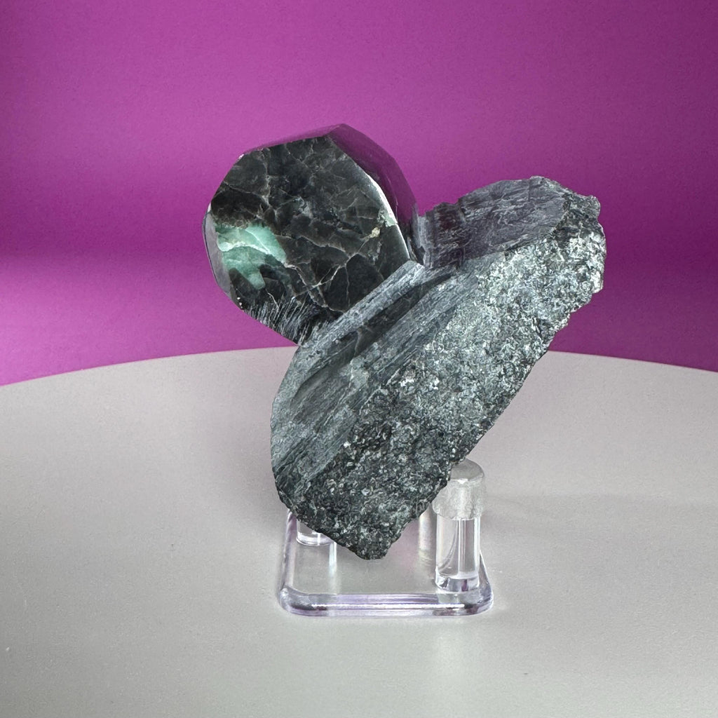 Emerald Beryl Specimen Brazil | Natural Green Crystal Display Stone (360g)