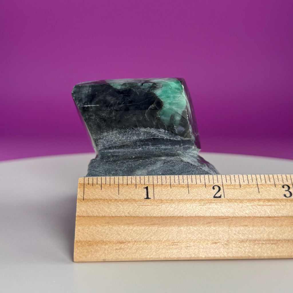 Emerald Beryl Specimen Brazil | Natural Green Crystal Display Stone (360g)