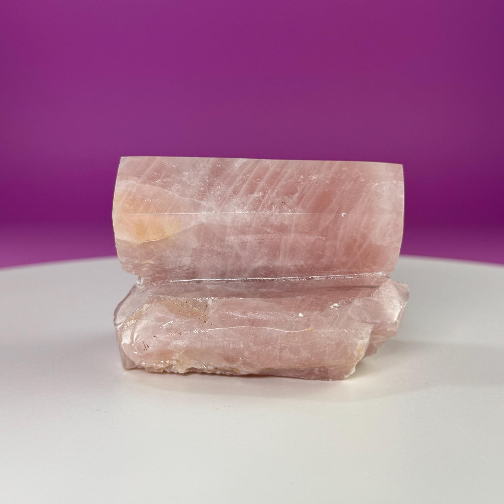 Polished Rose Quartz Specimen – Natural Pink Crystal from Brazil