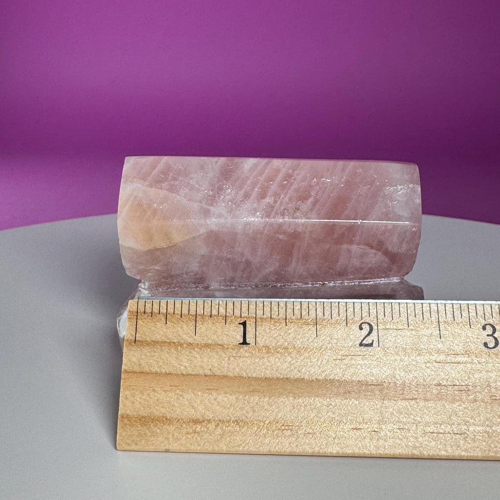Polished Rose Quartz Specimen – Natural Pink Crystal from Brazil